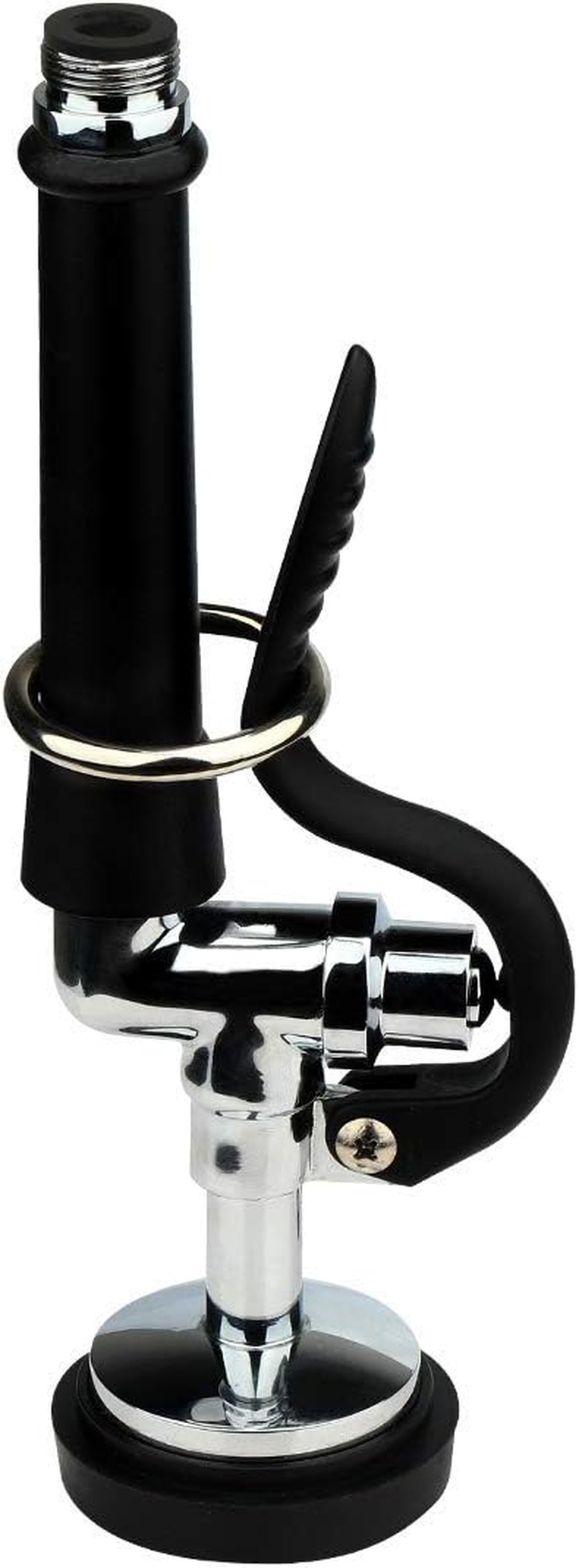 KWODE Pre-Rinse Spray Valve Head for All Commercial Kitchen Sink Faucet, High Pressure Dish Sprayer Nozzle with Hand Grip Assembly Replacement Kit for Restaurant Industrial Faucets image number 2