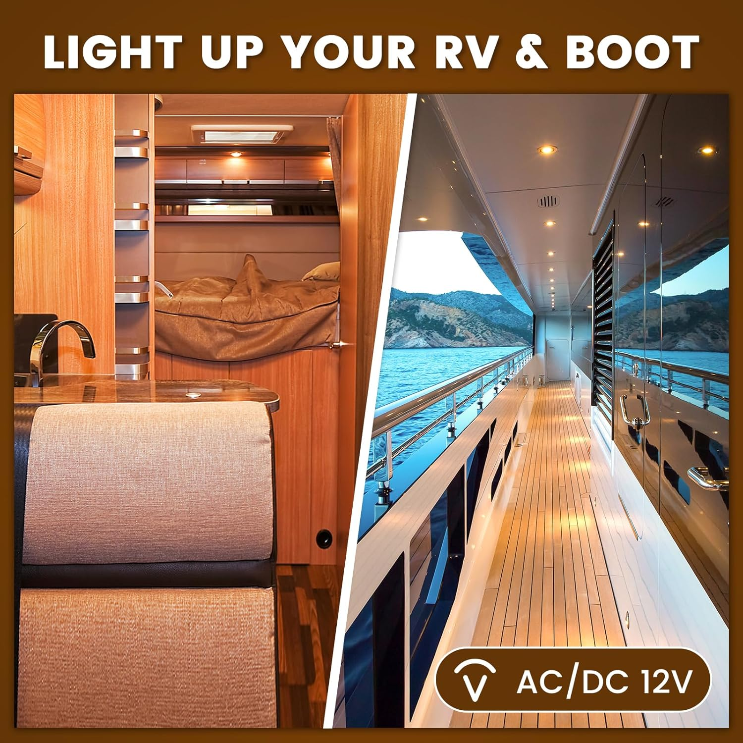 Doright 7W GU10 LED Bulbs Warm White, AC/DC 12V GU10 LED Spotlight Bulb 650Lm 50W 70W MR16 GU10 Halogen Bulbs Equivalent 3000K Warm White GU10 LED Bulbs - 38&deg;Beam Angle Spot - Not-Dimmable 4 Pack image number 5