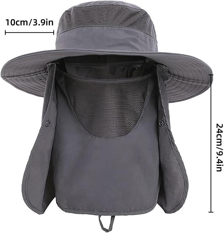 AIMALL 2PCS UPF 50+ Lightweight Breathable Fishing Hat for Men and Women, Adjustable Outdoor Sun Hat with UV Protection and Quick-Dry Fabric image number 3