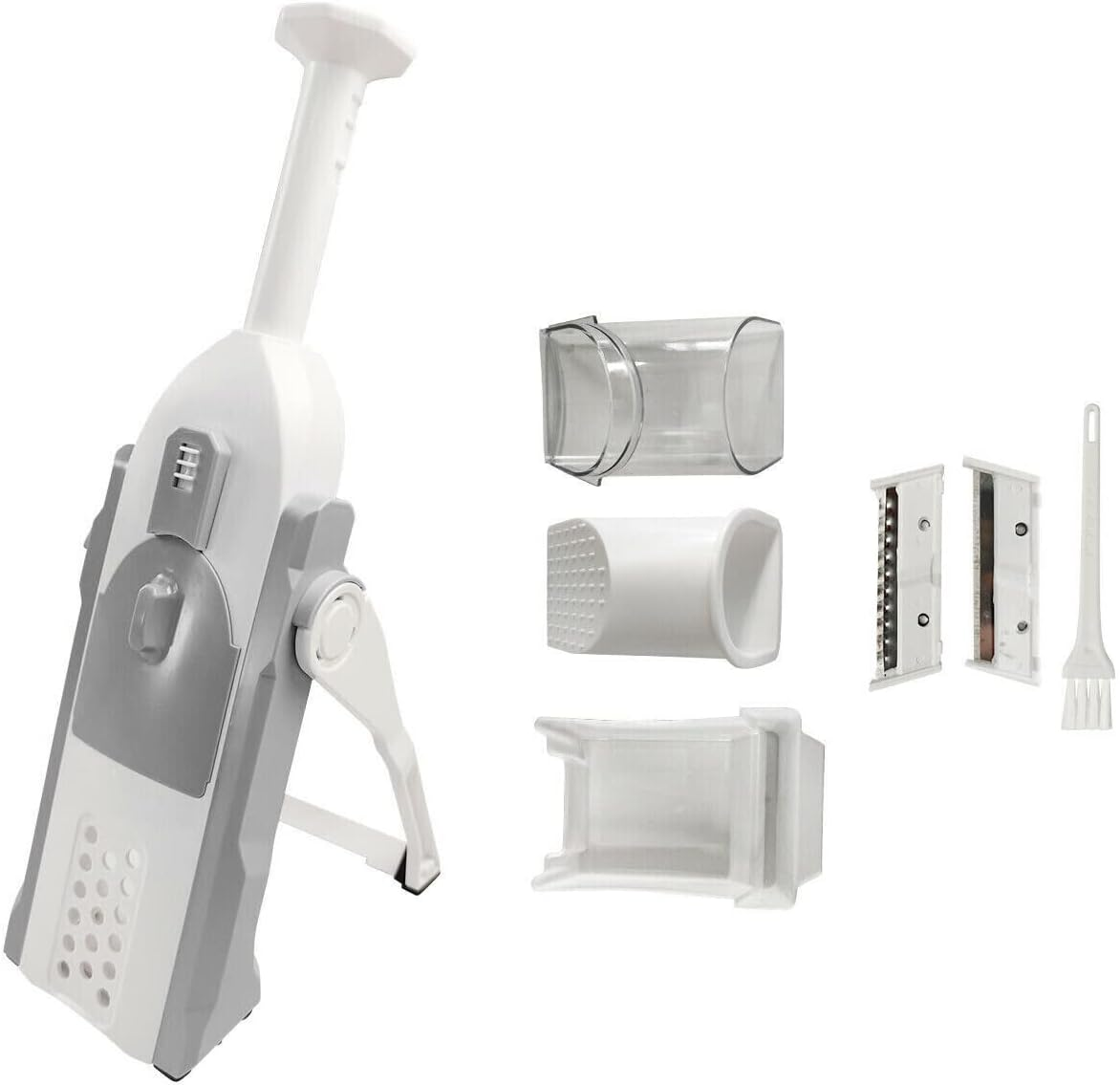 Ledlabs 4 in 1 Multifunctional Kitchen Chopping Artifact Vegetable Slicer Food Chopper Stainless Steel Blades, Bpa-Free ABS Body, Quick Onion Cutter & Fruit Dicer for Easy Meal Prep