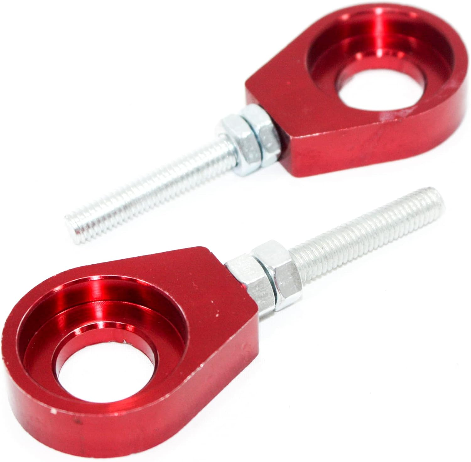 BLYGO Red 15Mm 76Mm Chain Adjuster Bolts Tensioner PIT PRO Trail Quad Dirt Bike ATV