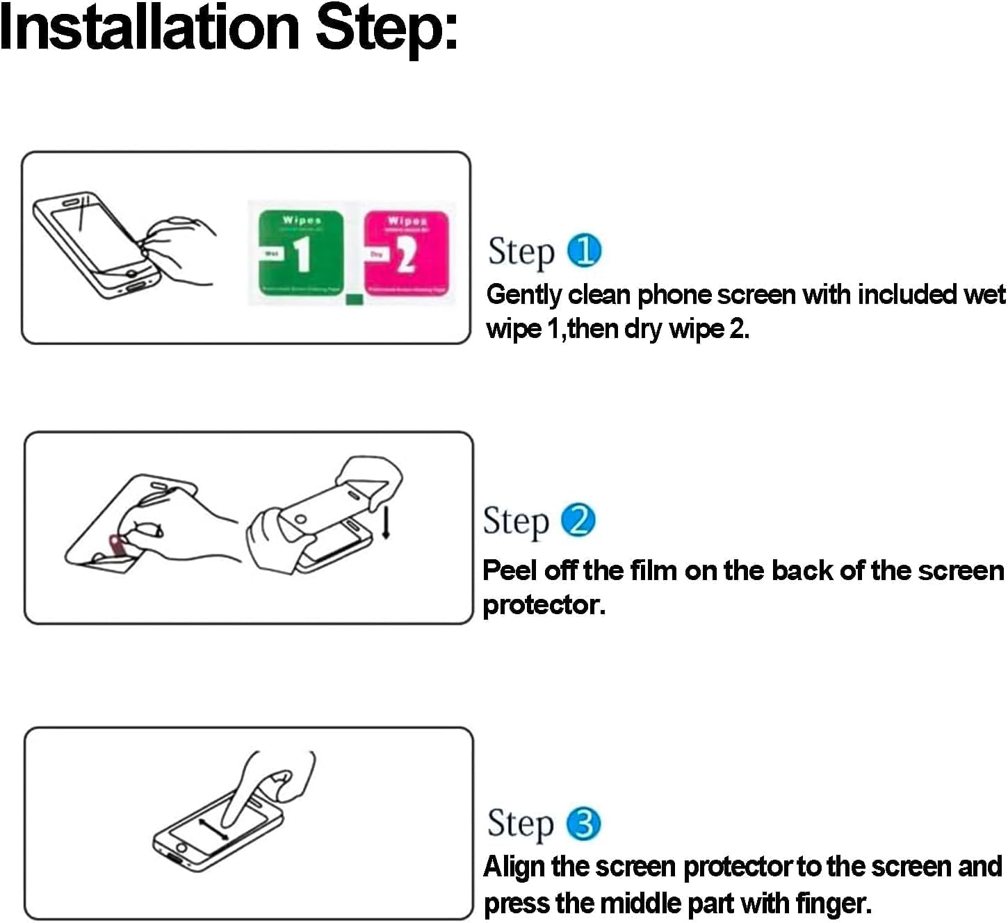 Guizzcg 2 Pack Screen Protector for Nothing Phone 3A / 3A Pro/Cmf Phone 2 Pro, 2 Tempered Glass Screen Protector,Case Friendly,Scratch Resistant,Hd-Clear,Clear image number 5
