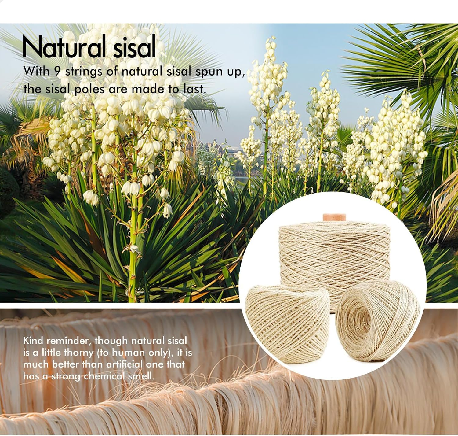 BEASTIE Cat Tree 184Cm Multi-Level Cat Tower with Scratching Posts, Cat Condo Play House Wooden Furniture with Hanging Toy & Hammock, Sisal-Covered Cat Scratcher Tower for Kitten Climbing & Rest, Grey image number 2