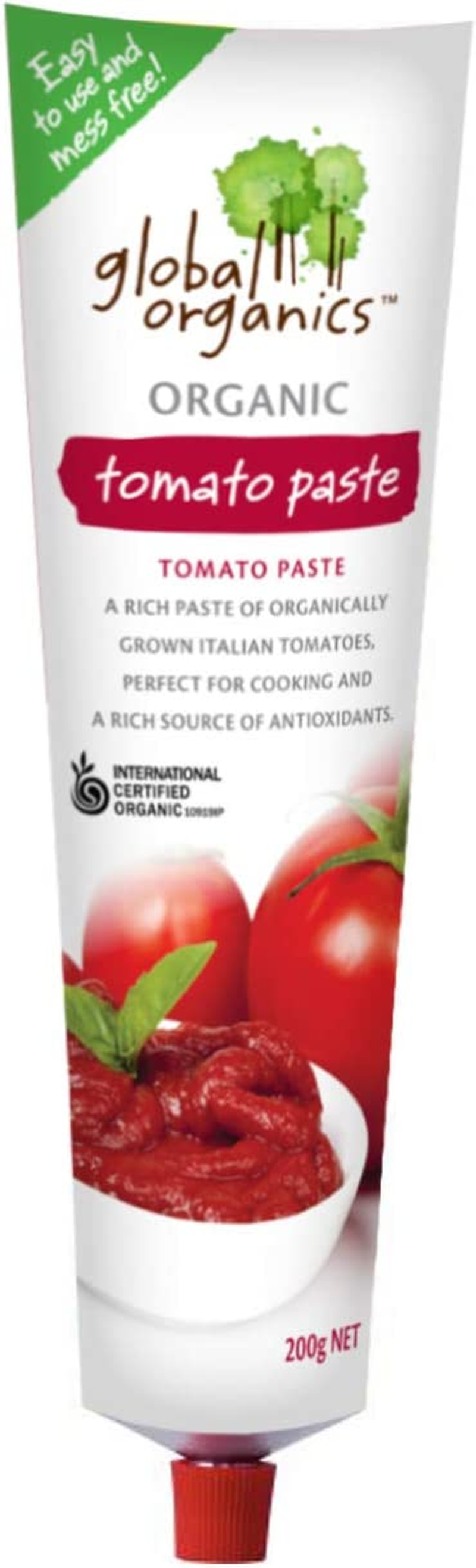 Global Organics Tomato Paste Tube 200 G image number 1