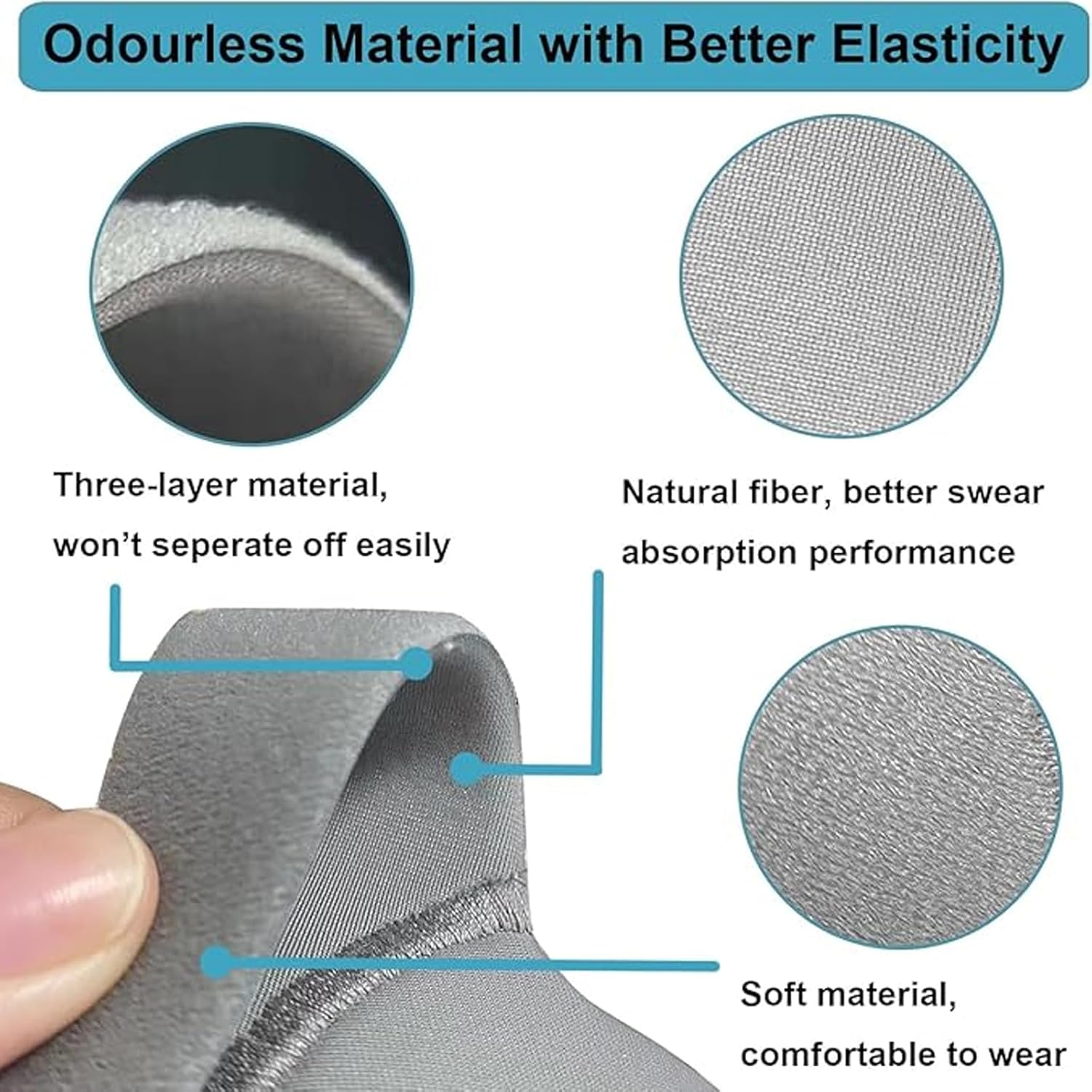 3 Pack Super Elastic Adjustment Straps， Compatible with Airfit P10 N30- Advanced Upgraded P10 N30 Strap，Nose Pillow, Built-In Clip (Blue)