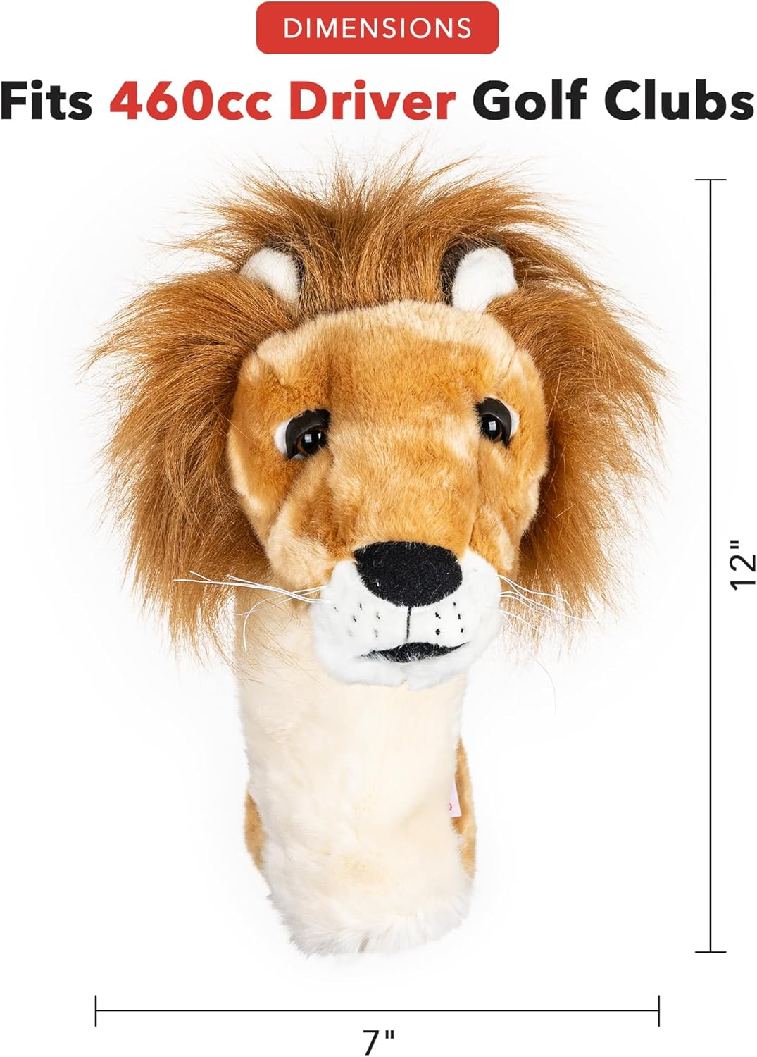 Daphne'S Lion Animal Golf Driver Headcover image number 1
