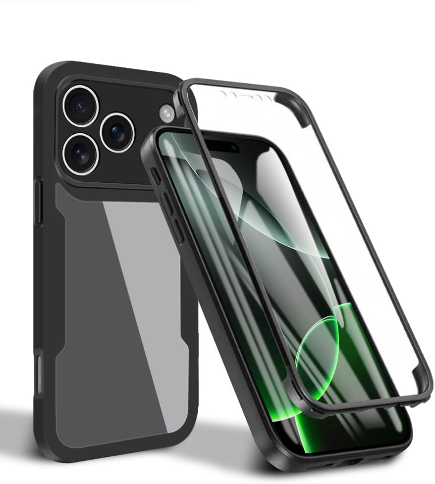 YUXING Mobile Phone Case for Samsung Galaxy A56 5G/A36 5G, 360&deg; Protective Case, Built-In Screen Protector, Shockproof and Scratch-Resistant, Transparent Back, Easy to Apply, Pink