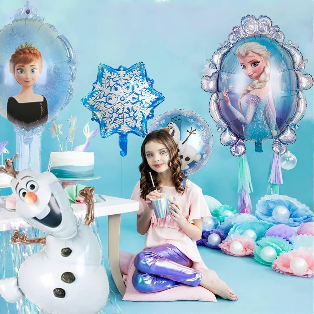 10 Pcs Frozen Birthday Party Balloons Frozen Birthday Party Decorations Frozen Foil Balloons Birthday Party Supplies image number 1
