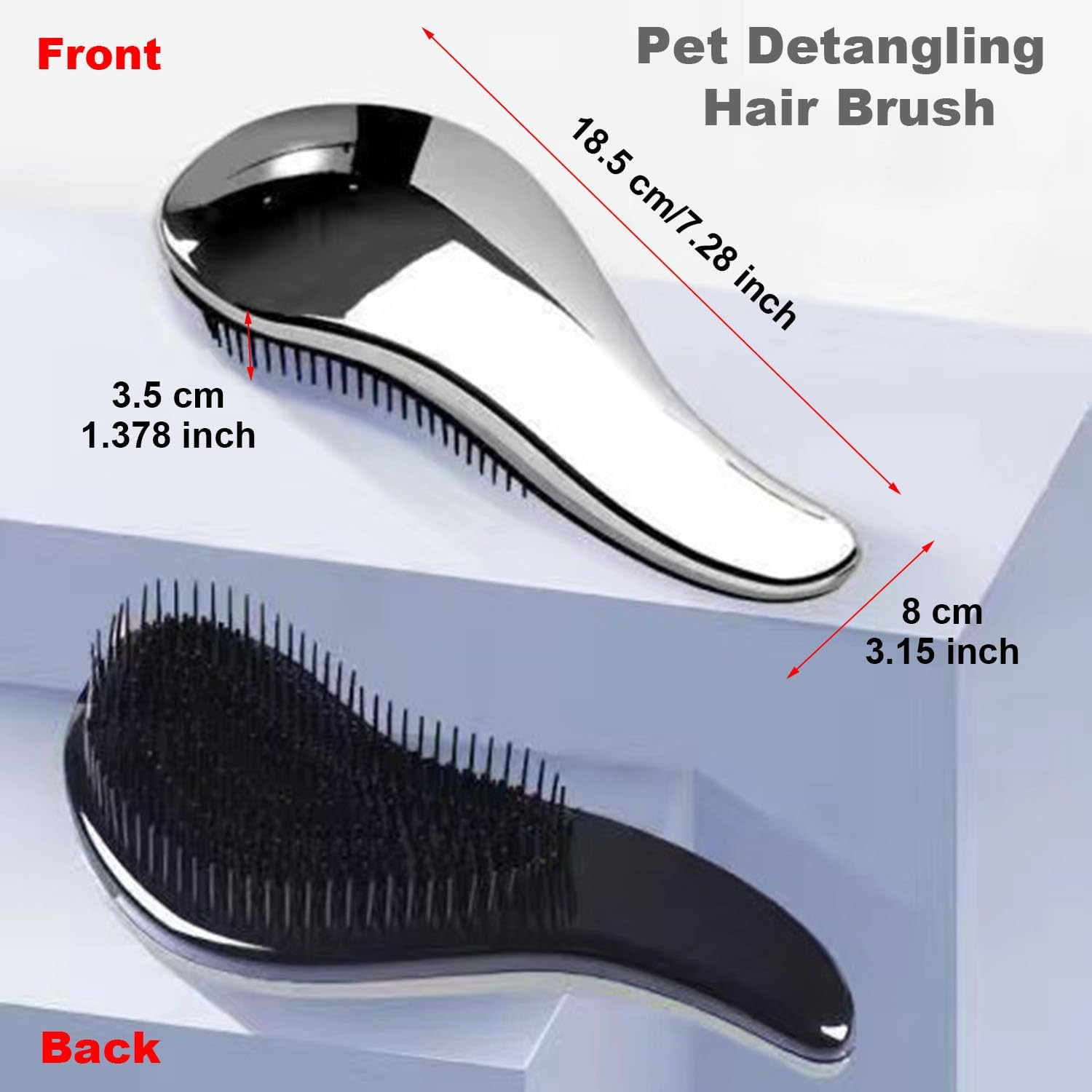 Paifeancodill Pet Detangling Hair Brush Dog Massage Comb Brush Shampoo Brush Cat Hair Brush Pet Bath Brush Pet Brush for Grooming ABS Pet Hair Remover Brush Grooming Shower Bath Brush for Dogs, Cats image number 1