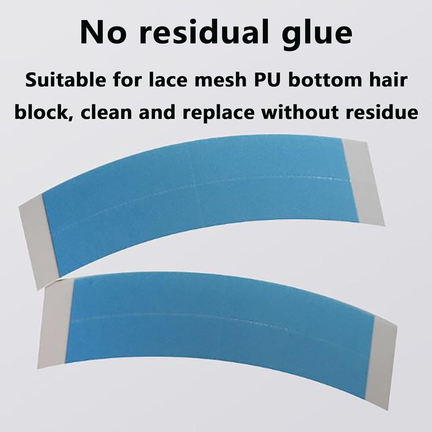SYGELER Professional Wig Adhesive Tape 36Pcs - Medical Grade Double-Sided Lace Tape with Ultra Hold (72Hrs), Waterproof & Sweat-Proof for Wigs/Hair Extensions, Sensitive Skin Safe (Translucent Blue) image number 3