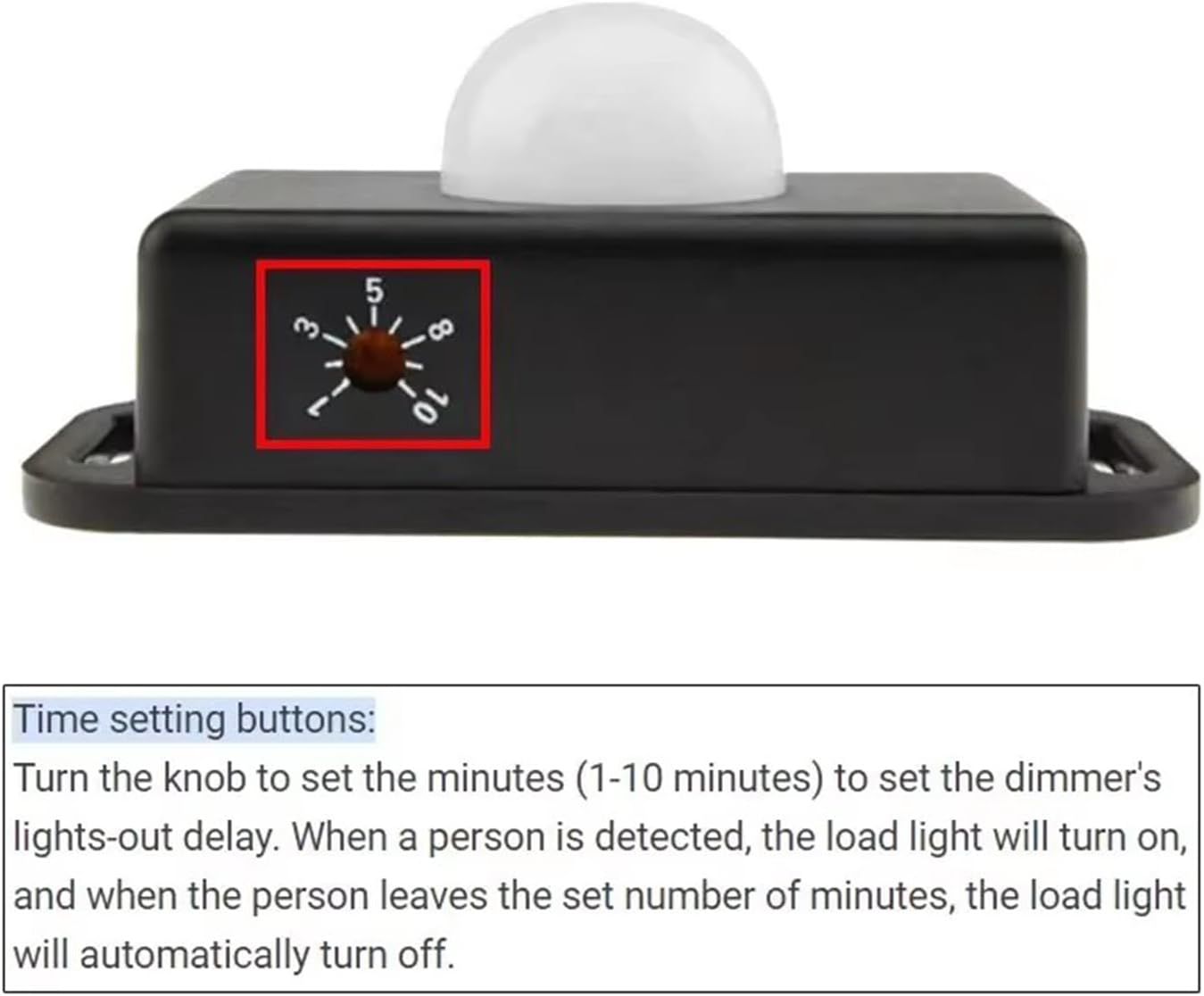 PIR Motion Sensor 12V/24V Infrared LED Dimmer - 1, White image number 6