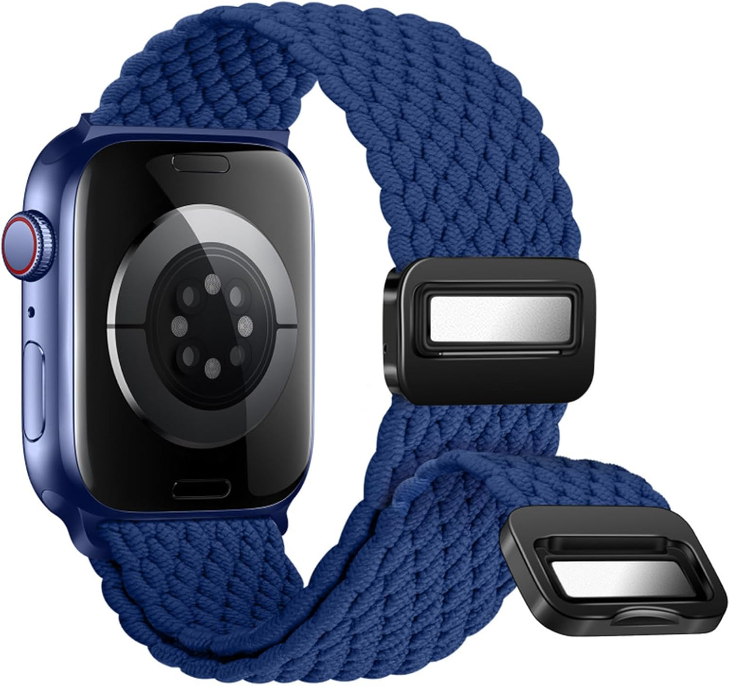 Magnetic Braided Solo Loop for Apple Watch Band 38Mm 40Mm 41Mm 42Mm 44Mm 45Mm 46Mm 49Mm for Women Men，Stretchy Nylon Sport Bands for Iwatch Ultra Series 10 9 8 7 6 5 4 3 SE