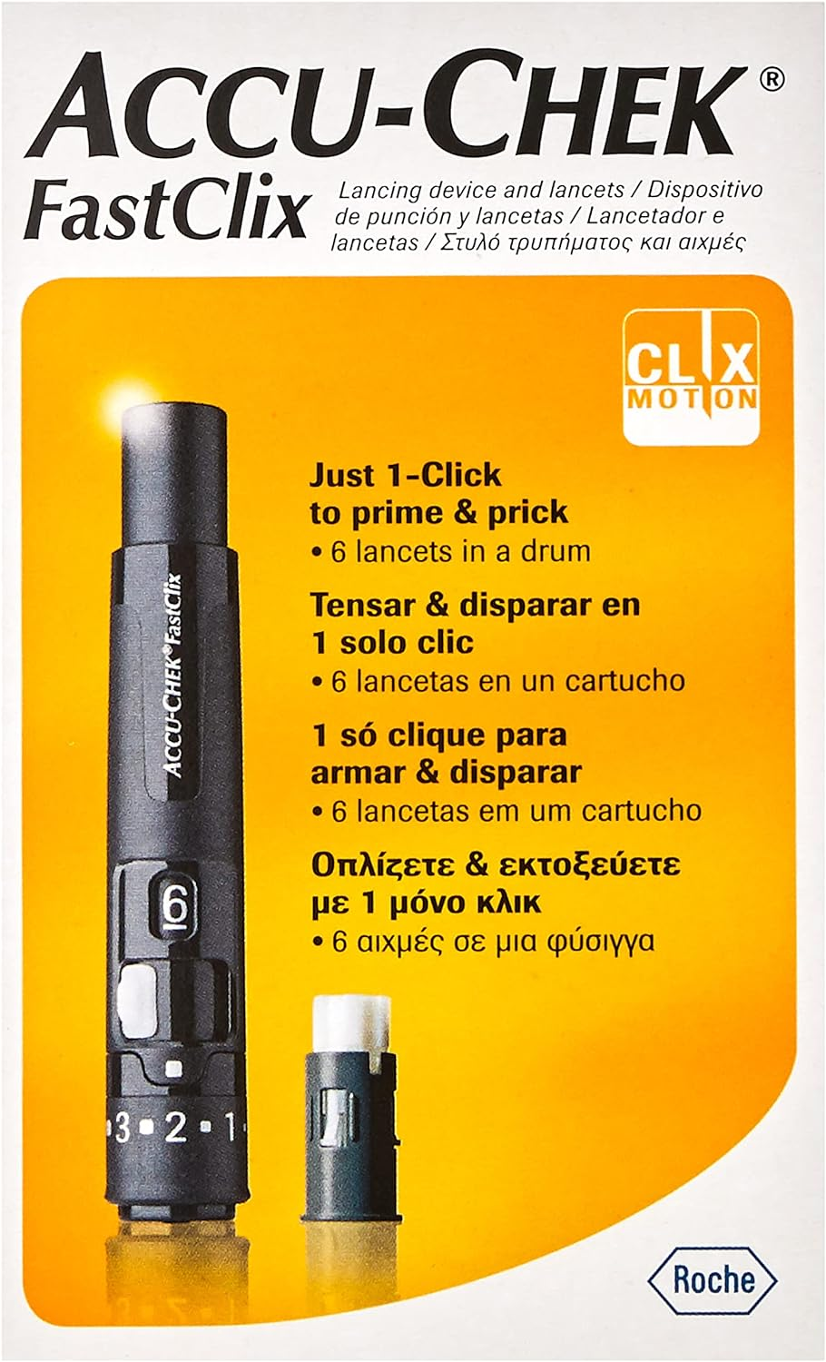 Accu-Chek Fastclix Lancing Device Kit, Black, 7522851172 image number 3