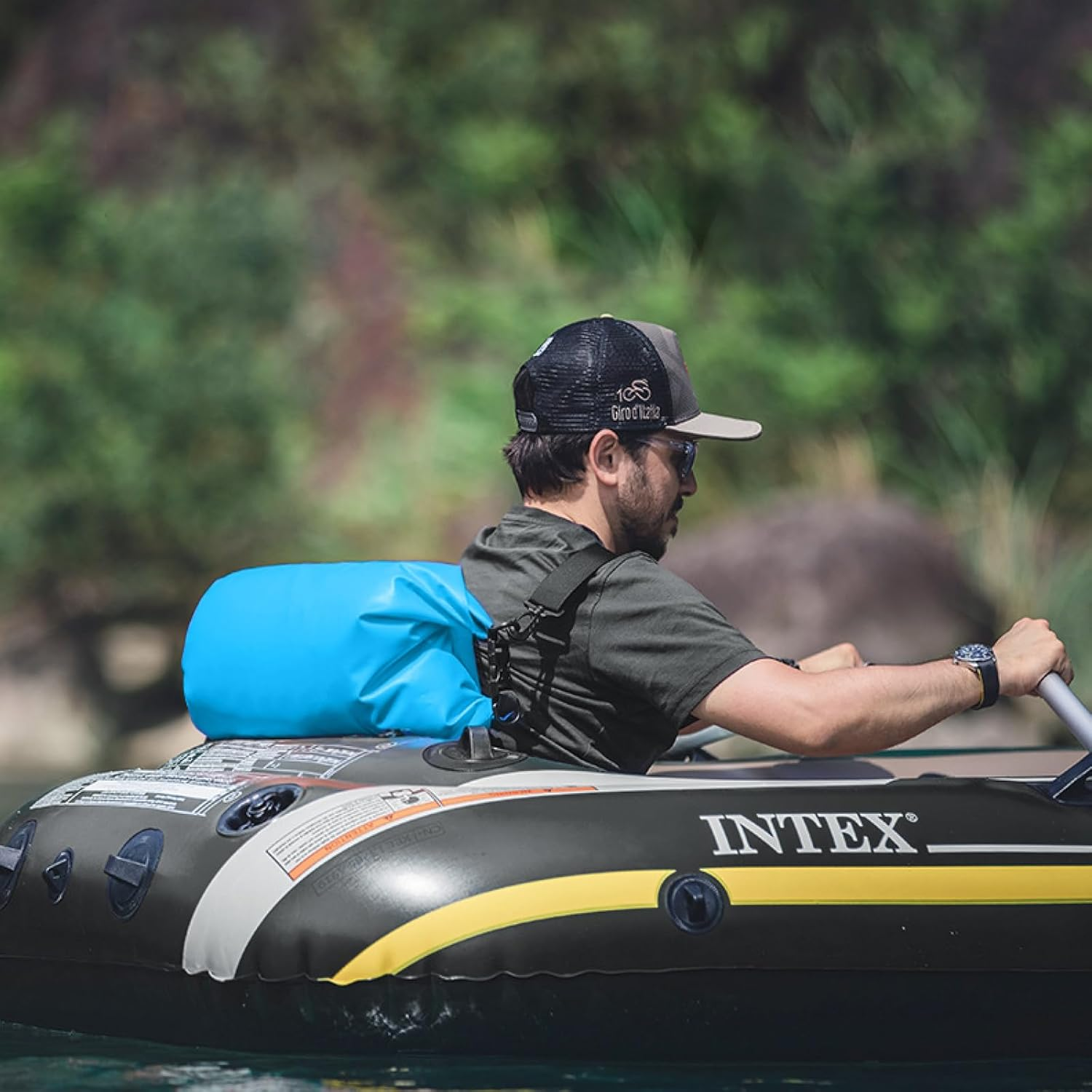 TRIWONDER Waterproof Dry Bag 10L 20L 40L Backpack Floating Dry Backpack for Fishing Boating Kayaking Surfing Rafting Camping (Blue, 4L) image number 4