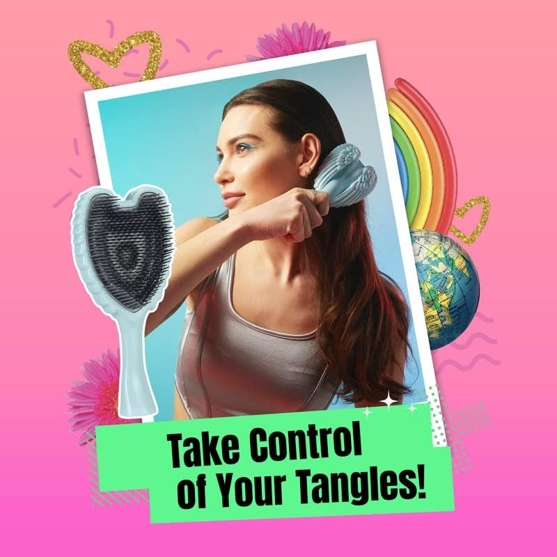 Tangle Angel Reborn Angel Detangling Hair Brush - Eco Friendly Hair Brush. Great for All Hair Types - Thick, Curly, Straight, Wavy, Wet and Dry Hair, Hair Extensions. Perfect for Women, Girls, Kids image number 5