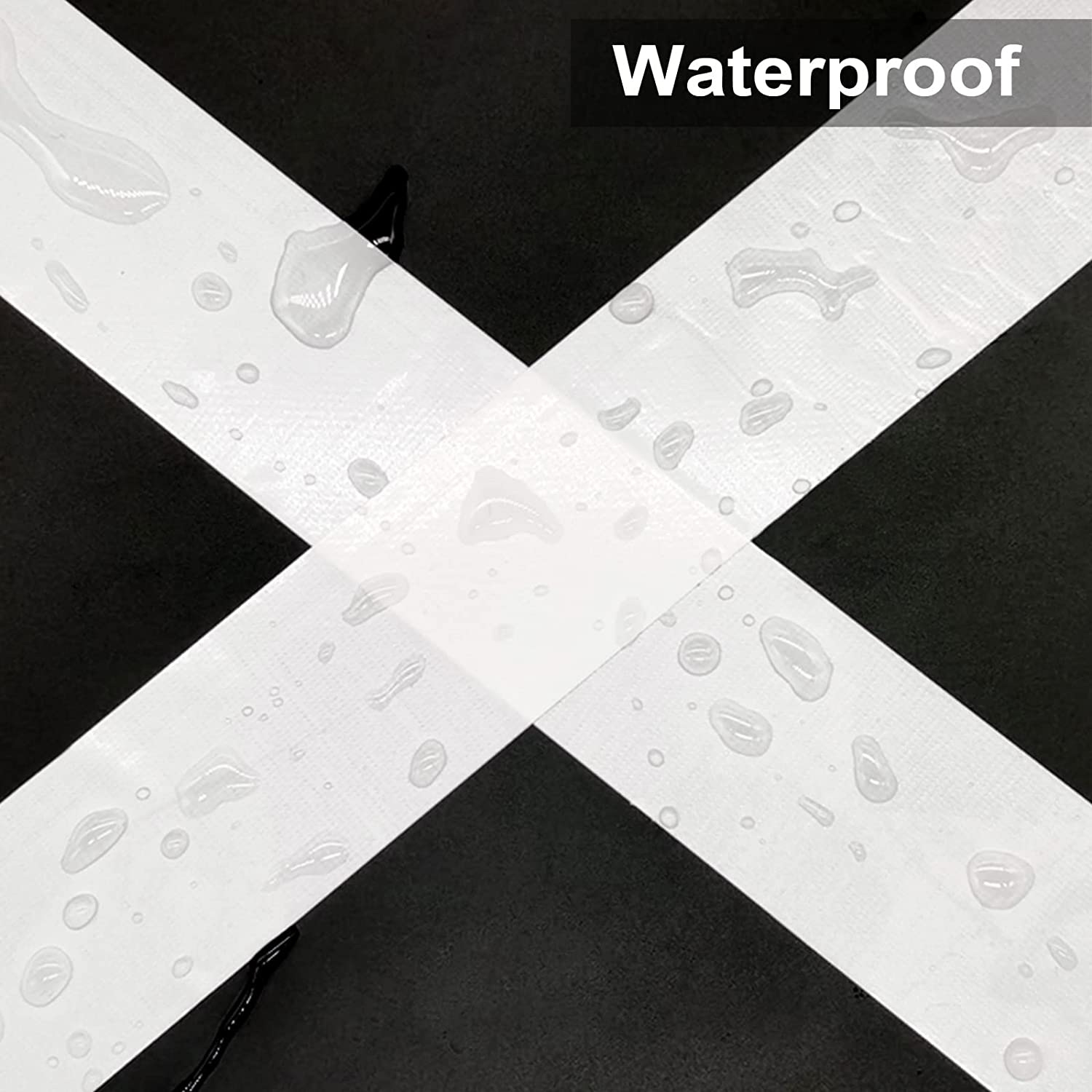 Heavy Duty White Duct Tape, 48Mm*30M, Multi-Use Easy Tear Gaffer Waterproof Cloth Tape for Repairing, Maintenance and Industrial Use, 1.88 Inch X 32.8 Yards, 7.5Mil Thick, 1 Roll, BOMEI PACK image number 4