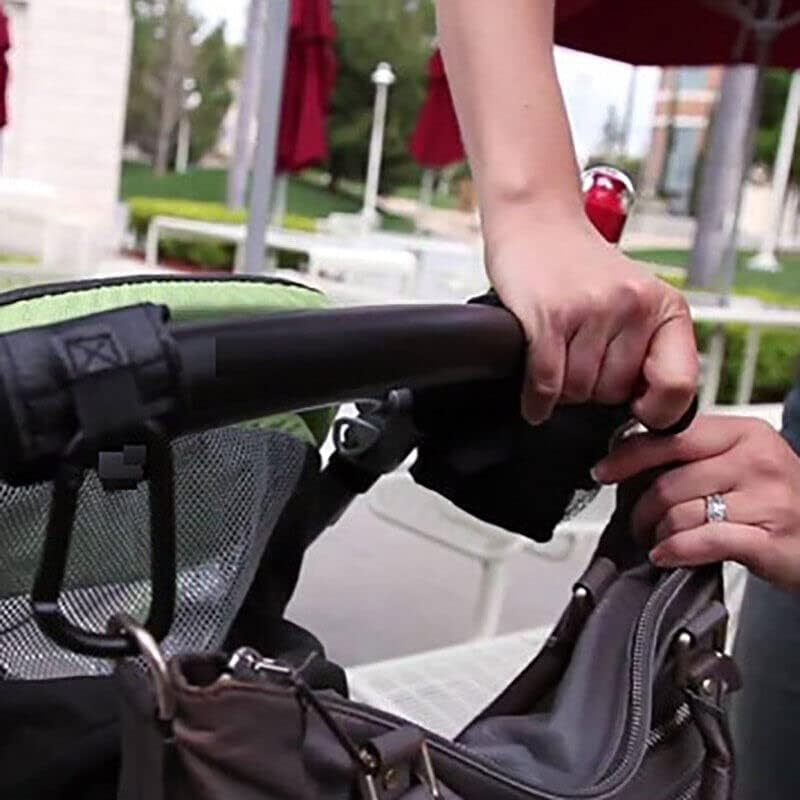 AIMALL 2X Pram Hook Baby Kids Stroller Hooks Shopping Bag Clip Carrier Pushchair Hanger to Carry Your Shopping Bags, Handbag, or Baby Change Bag on Your Pushchair - Universal Fit - Provides Extra Storage image number 6