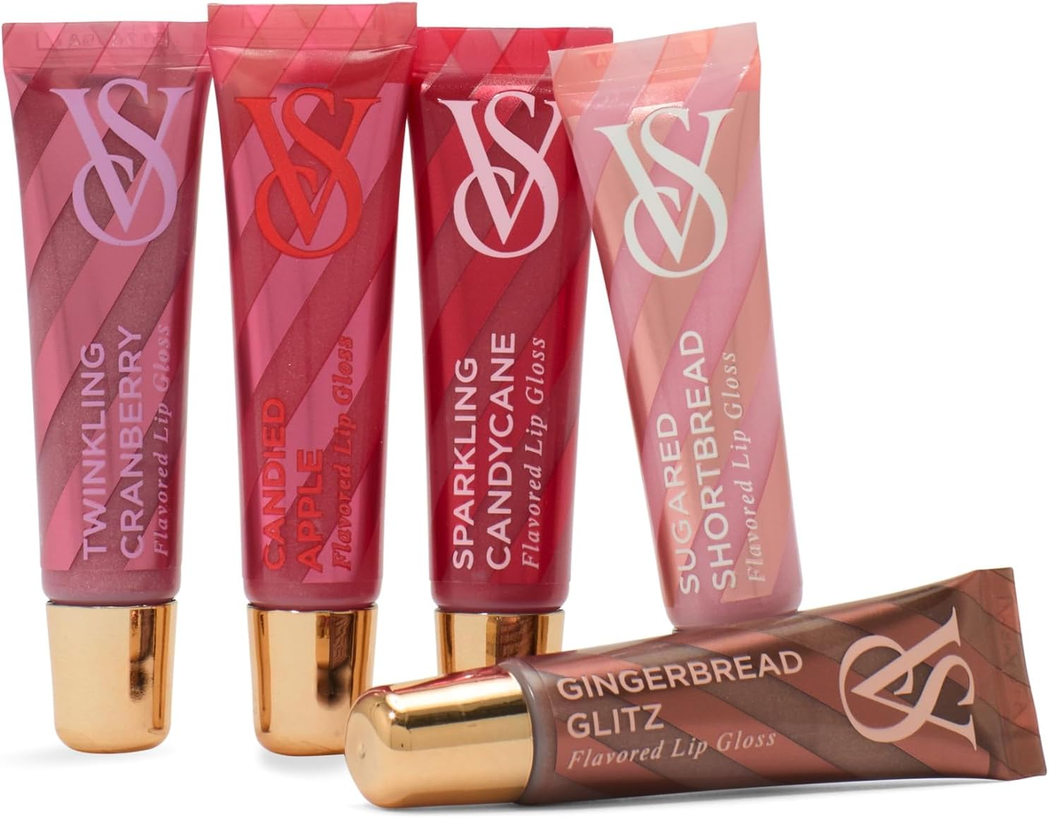 Victoria'S Secret Lip Gloss Gift Set, Flavor Favorites, Flavored Lip Gloss Set for Women, Includes 5 Assorted Lip Glosses image number 2