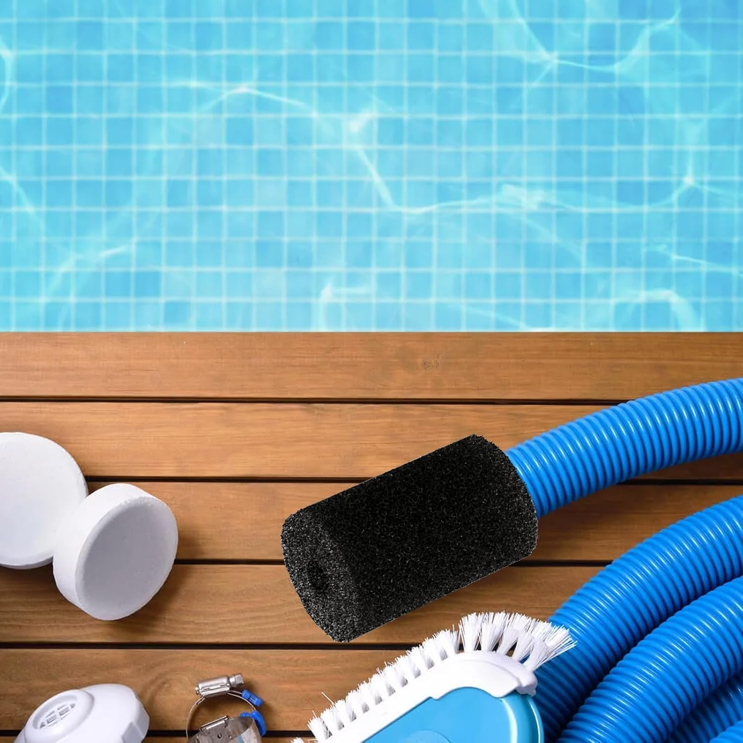 Kuskins 12 Pack Polaris Pool Cleaner Parts,9-100-3105 Replacement Sweep Hose Tail Scrubbers Replacement for Sweep Pool Cleaner Fits Polaris 180 280 360 380 480 3900,Pool Cleaner Backup Filter Parts image number 4