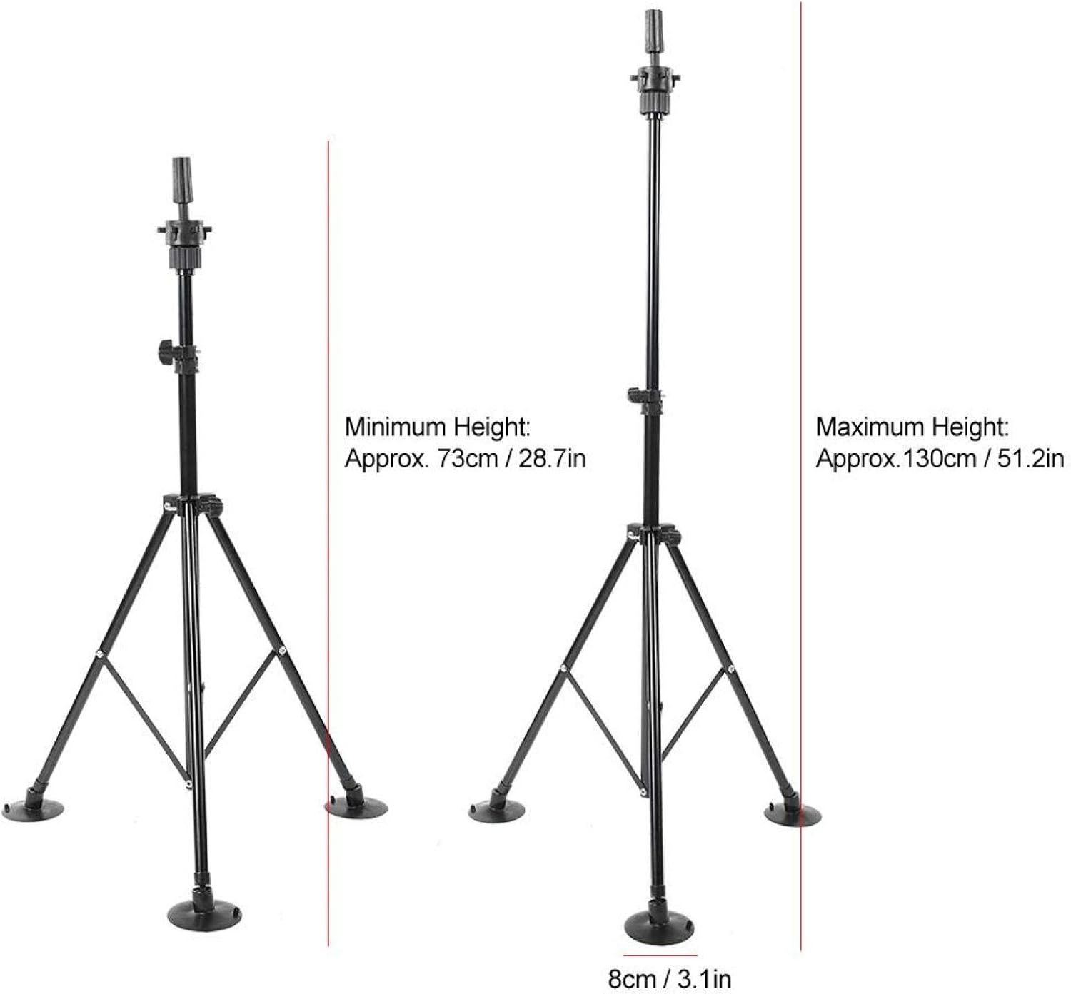Strong Mannequin Tripod, Wig Head Stand, for Hair Salons Home School Barbershopsblack image number 4
