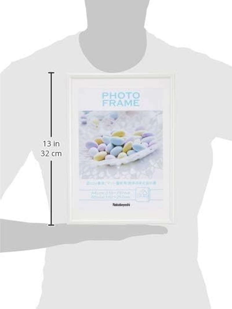 Nakabayashi Resin (PVC) Photo Frame, A4/B5, White, F-TPS-401-W image number 2
