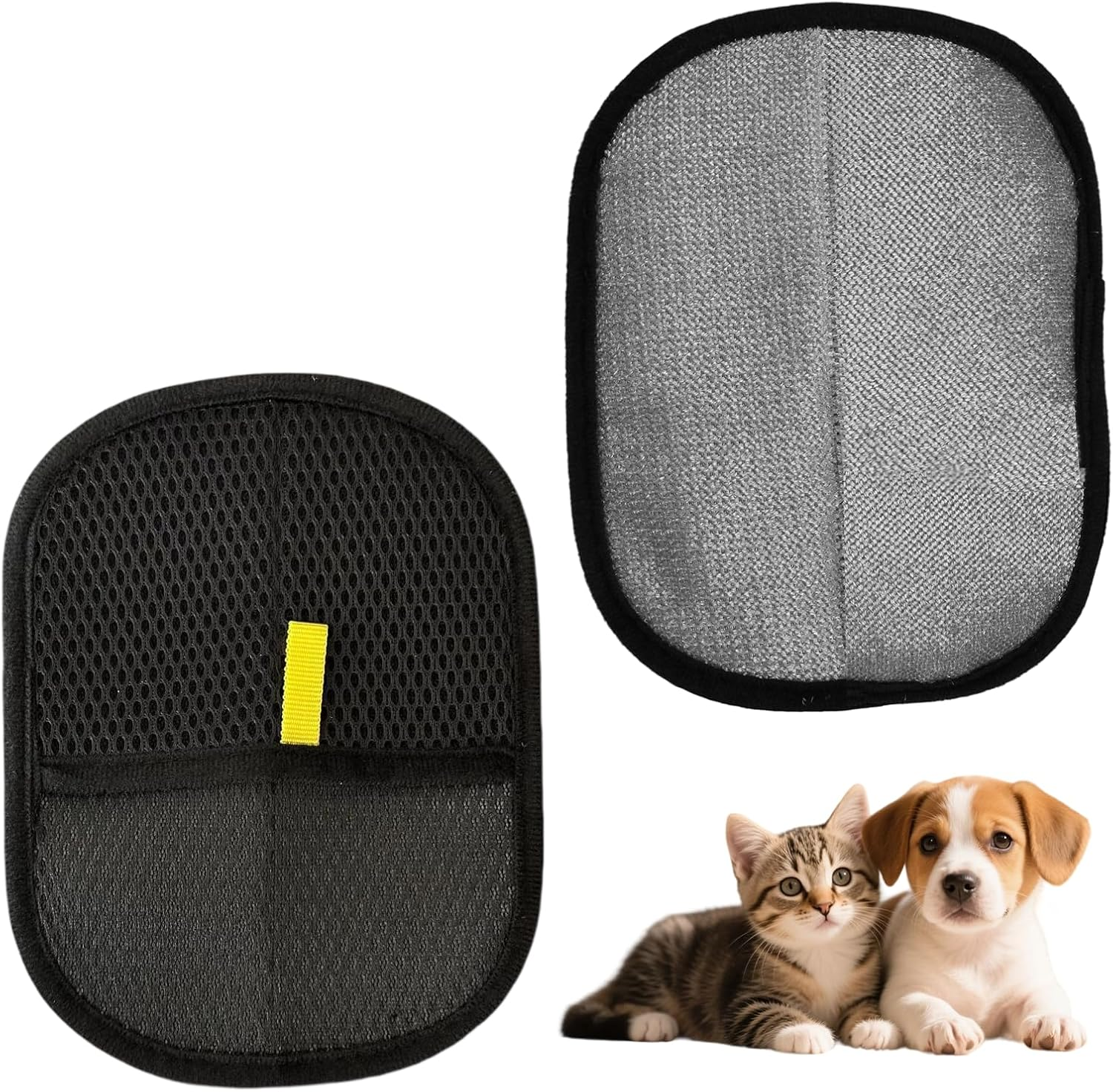 Aisikoo Fur Magnetic Glove - Fingerless Pet Hair Remover Glove for Dogs & Cats, Fur Magnet for Pet Hair Removal, Dog Hair Removal, Clothes & More (Pack of 2) image number 1