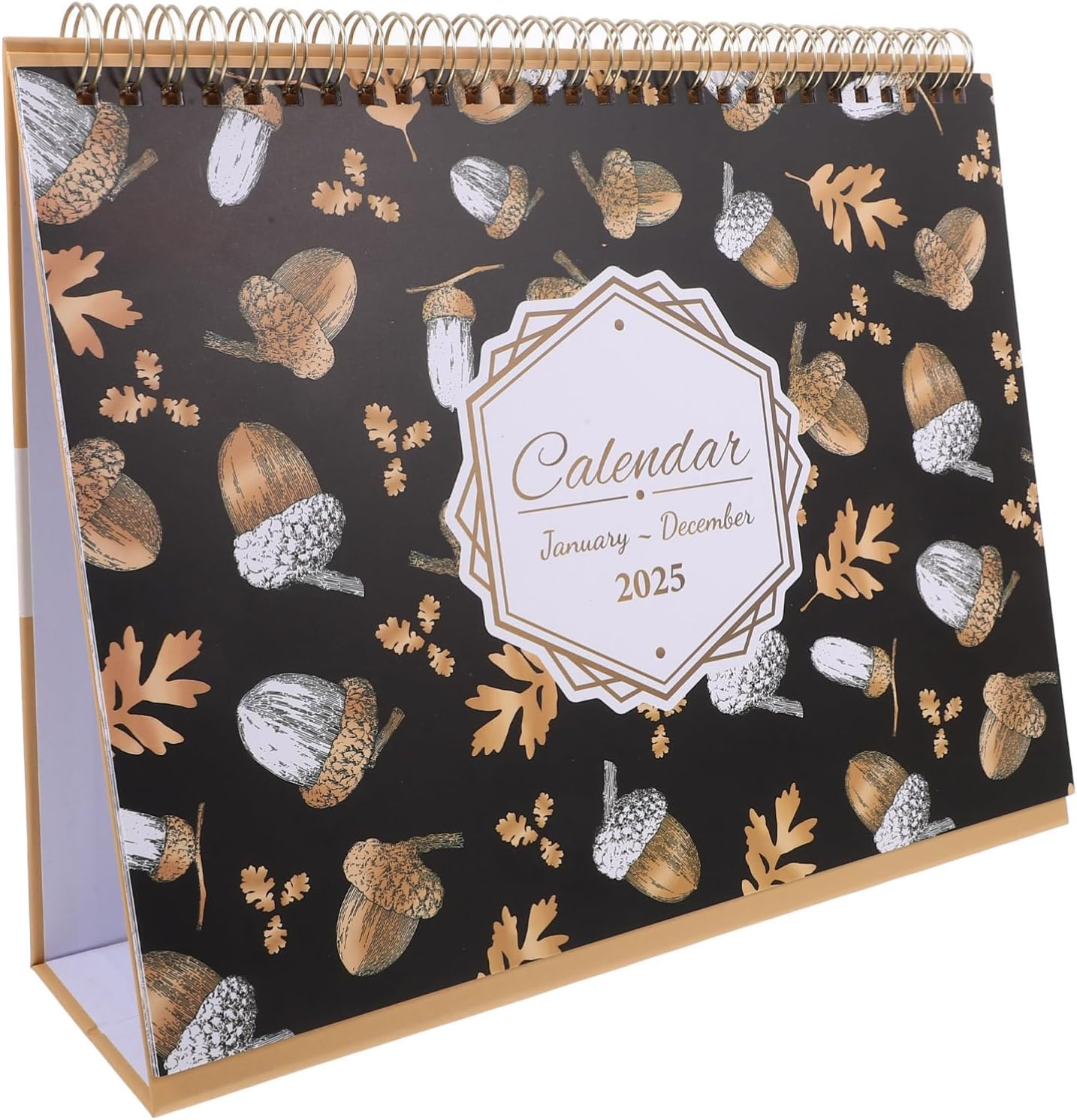 Tofficu Desk Calendar 2025 Runs from January 2025 until Dec. 2025, 18 Months Standing Flip Calendar Desktop Calendar for School, Home and Office Supplies Purple