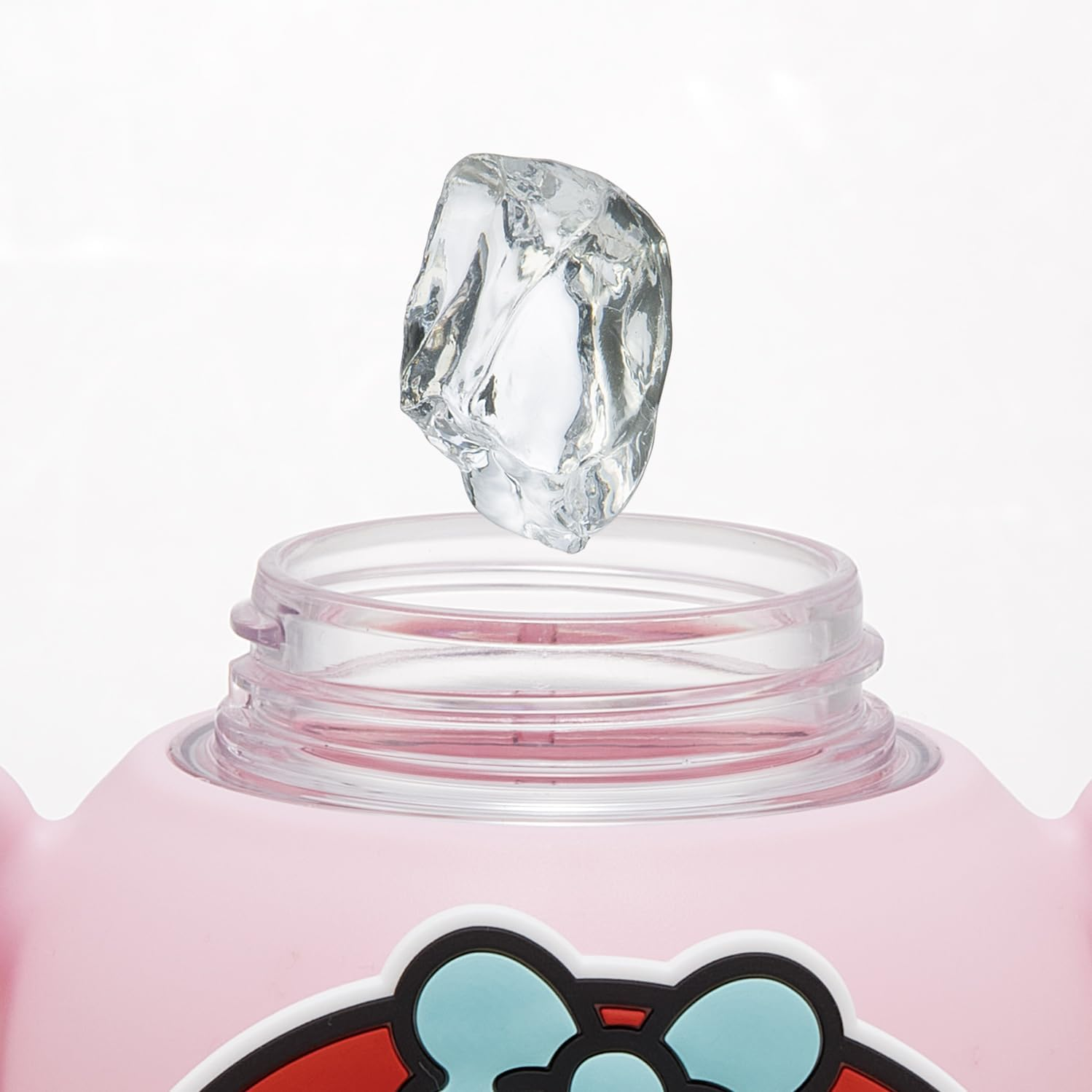 Skater PRMC7ST-A Rubber Mascot Straw Bottle, Water Bottle, 22.9 Fl Oz (650 Ml), One Push Open, Locking Function, Handle Included, Shoulder Strap, Sanrio My Melody, My Melody, My Favorite Days, image number 3