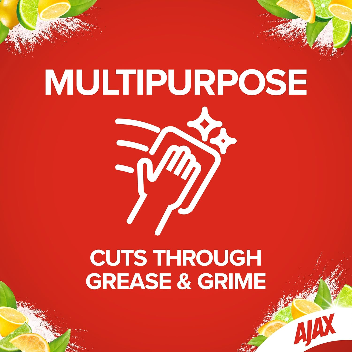 Ajax Spray N' Wipe Multi-Purpose Kitchen Cleaner Trigger, 500Ml, Baking Soda and Citrus Surface Spray, Household Grade and Stone Safe image number 4