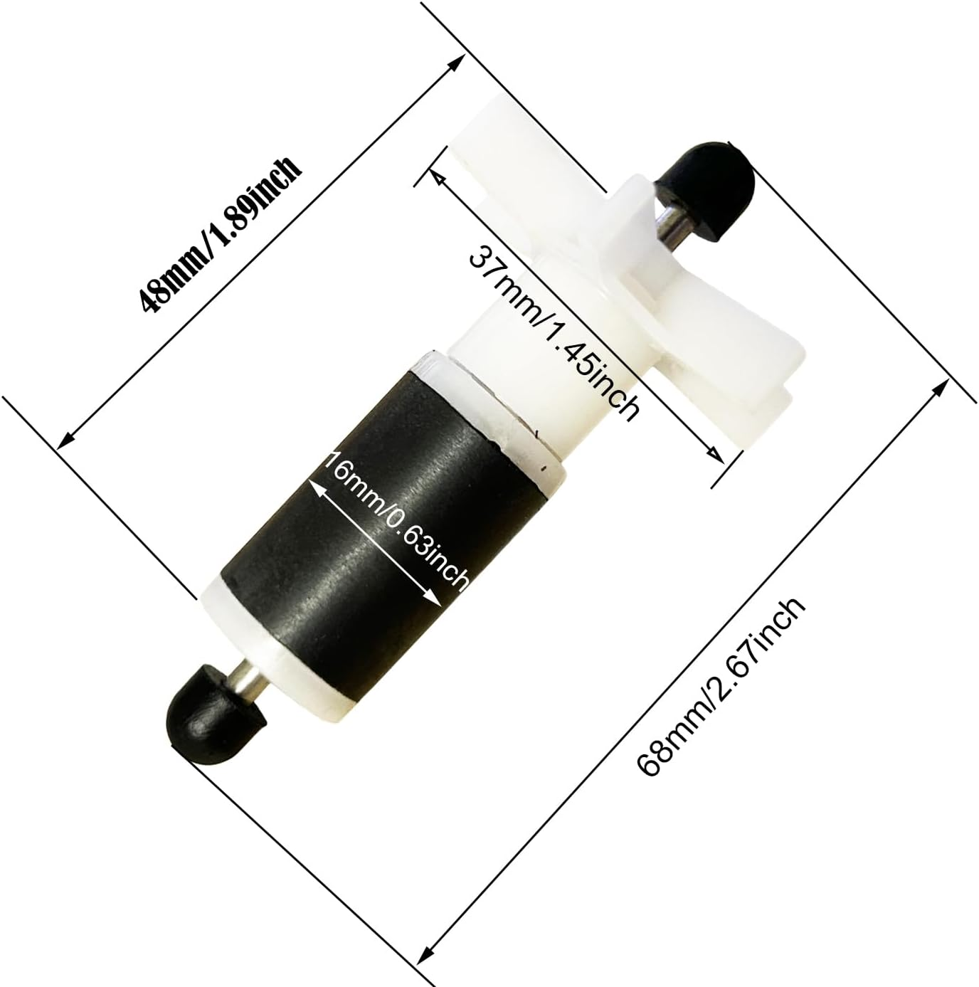 For Lay Z Spa Hot Tub Pump Impeller/Rotor E02 Fix, with Stainless Steel Shaft (69MM) image number 4