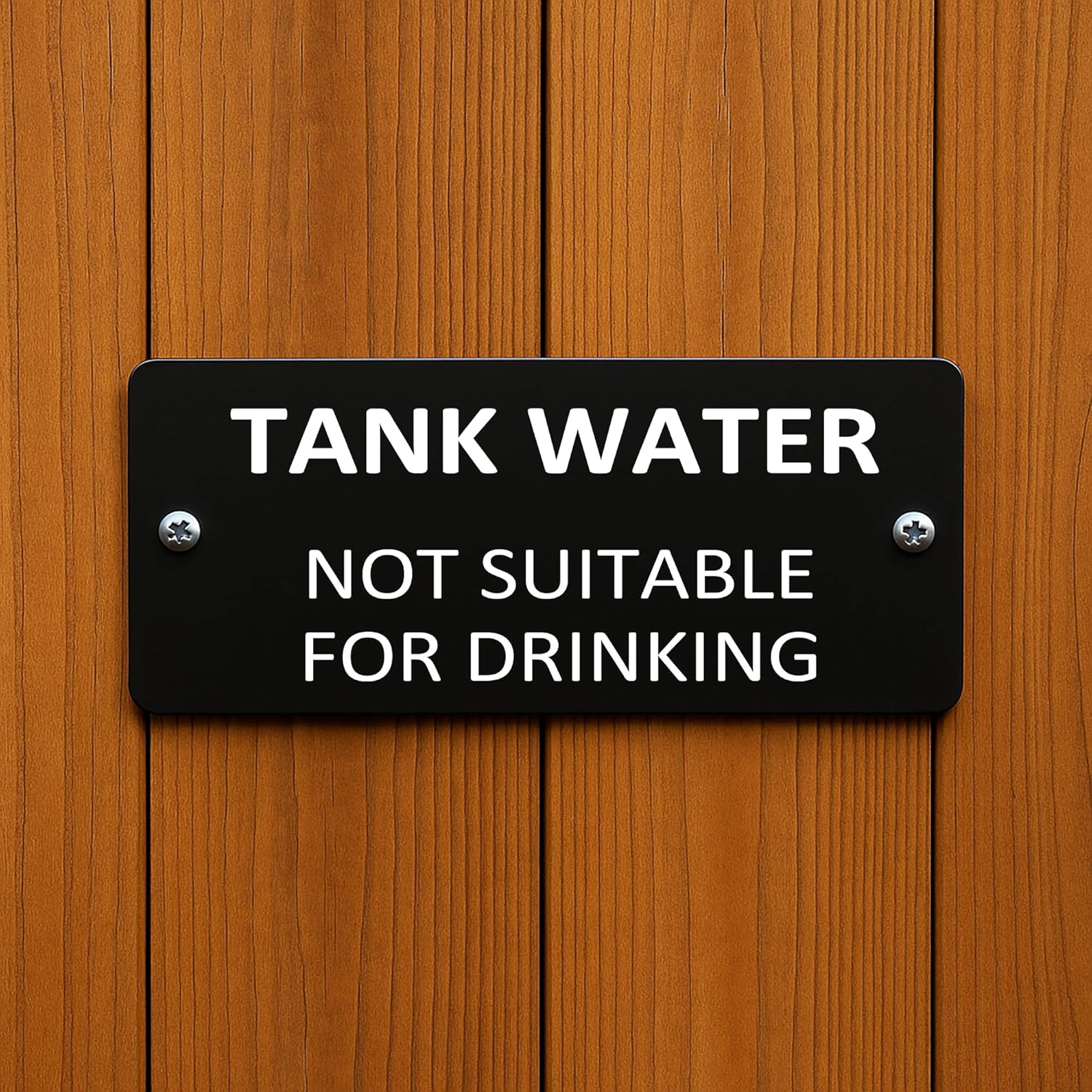 Tank Water Not Suitable for Drinking, Water Tank Sign Plaque, Security Notice Waterproof Sign 100X200Mm image number 6