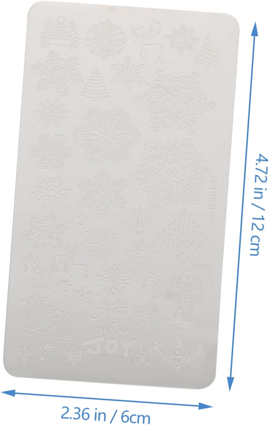 MUCKLILY 5Pcs Christmas Nail DIY Stamping Molds Durable Manicure Printing Plates Compact for Unique Holiday Nail Art Designs Women image number 1