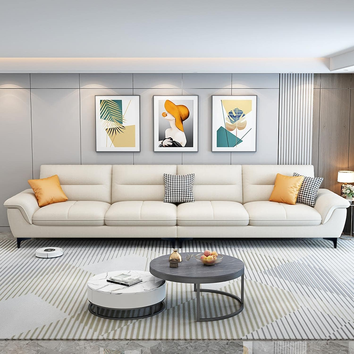 4 Inch Metal Furniture Legs Set of 4 - Cabinet, Couch, Dresser Feet - Modern Style Sofa Replacement Legs for Cupboard, Chair Risers - Black DIY image number 5