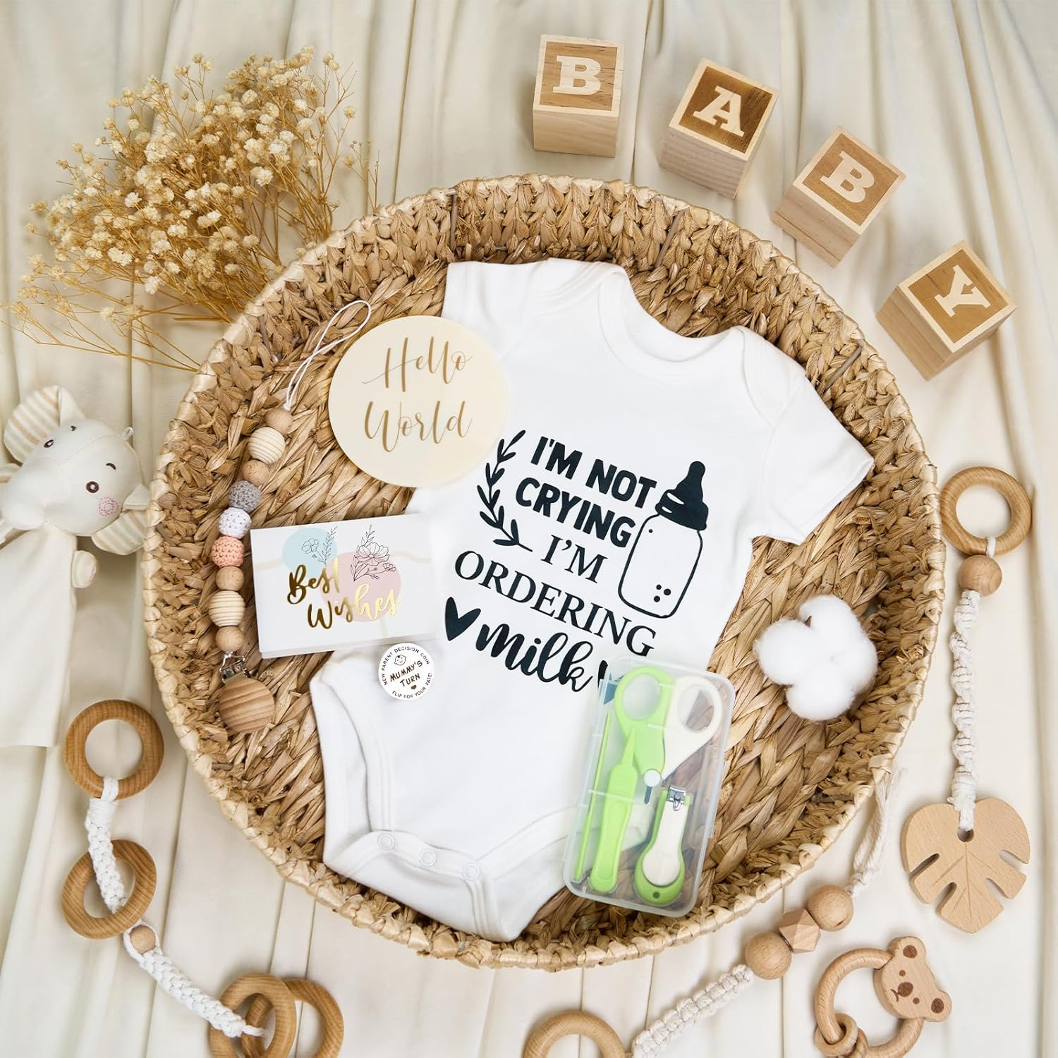 Gender Reveal Gift,10Pcs New Parents Dad Mom to Be Tumbler Gifts,Neutral Boy Girl Baby Gift, Baby Shower Basket,First Time Expecting Parent, Newborn Essentials Box, Pregnancy Announcement Babe Arrival image number 4