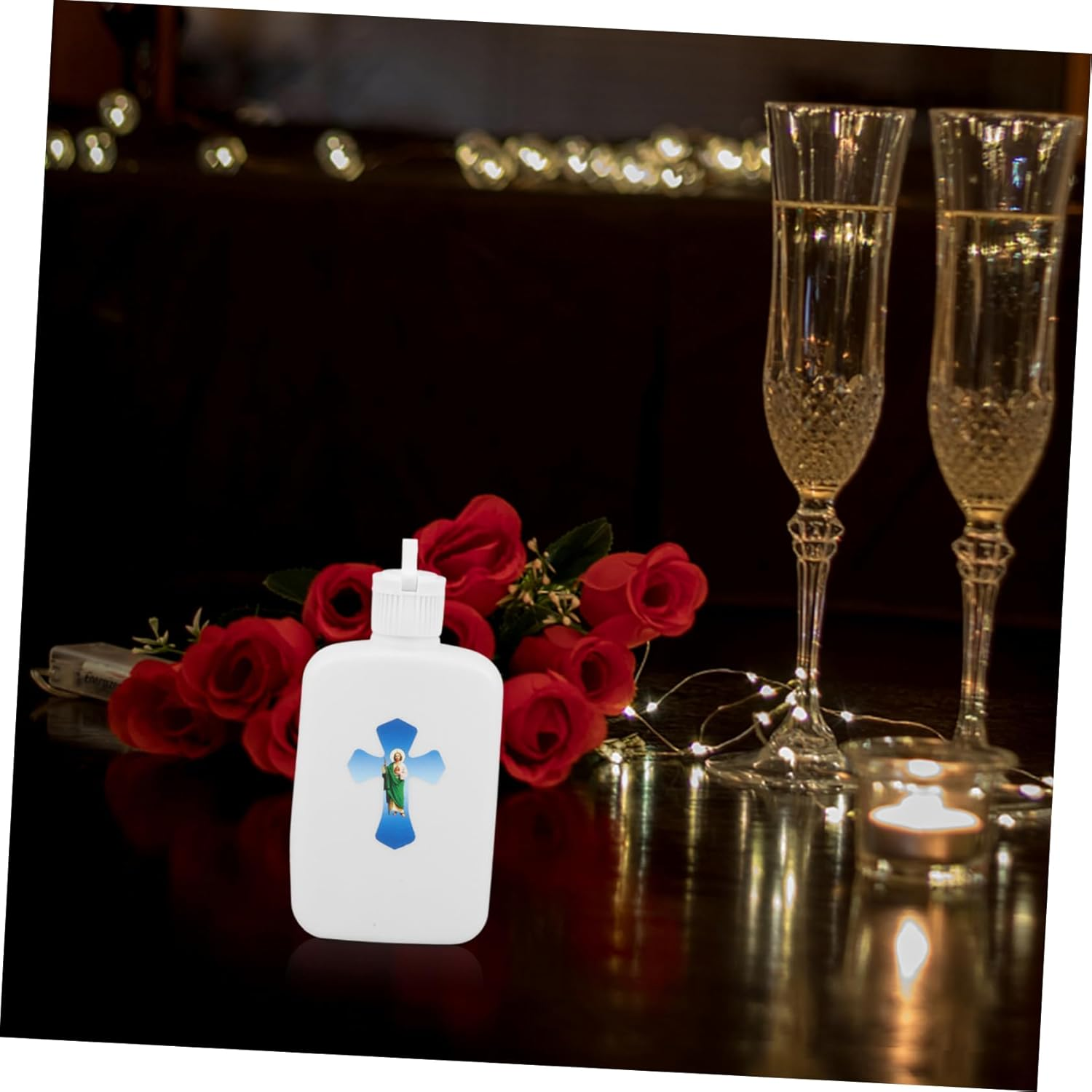 PRETYZOOM Holy Water Bottle for Baptism and Confirmation Elegant Religious Container Refillable Prayer Holder for Altar and Home Versatile Use for Christian Ceremonies image number 4