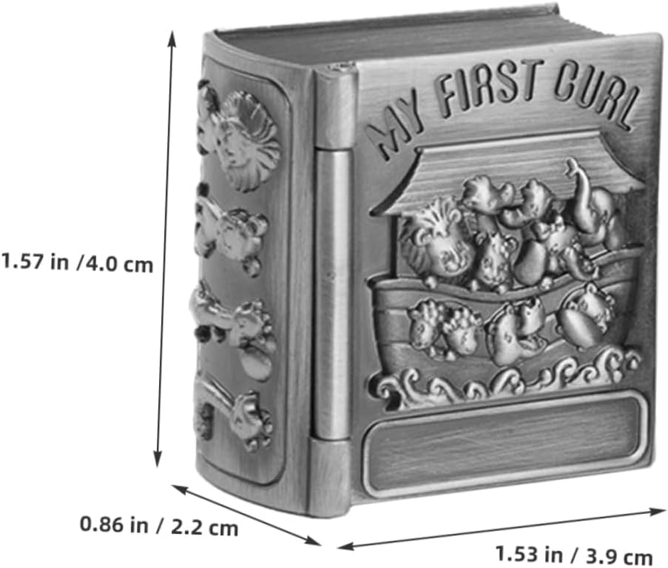 KOMBIUDA 2Pcs Tooth Keepsake Box Elegant Embossed Design Tooth Holder Decor for Newborn Memories and Milestones image number 4