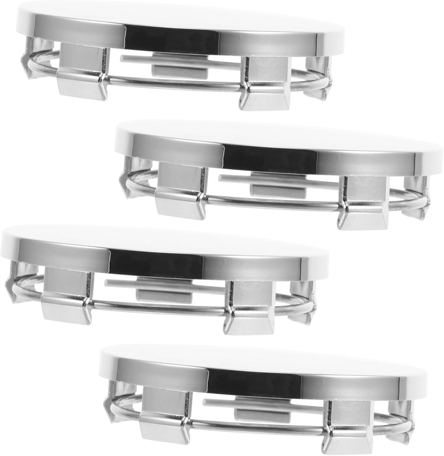 CLISPEED 4Pcs Car Rim Center Hub Caps Wheel Cover Replacement Automotive Wheel Hub Covers for Car SUV Truck Rv image number 2