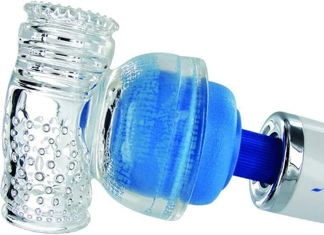 Male Masturbation Wand Attachment Ribbed Male Masturbator Wand Attachment for Full Size Massager Wands Sex Toy