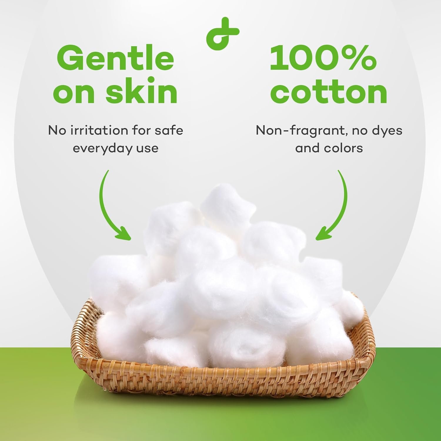 Dealmed 300 Ct. Cotton Balls for Face, Makeup, Medical Uses, & DIY Crafts | Non-Sterile Bulk Pack | Resealable Zip-Locked Bag | 100% Pure Cotton, Soft, Absorbent, Gentle (Case of 24) image number 1