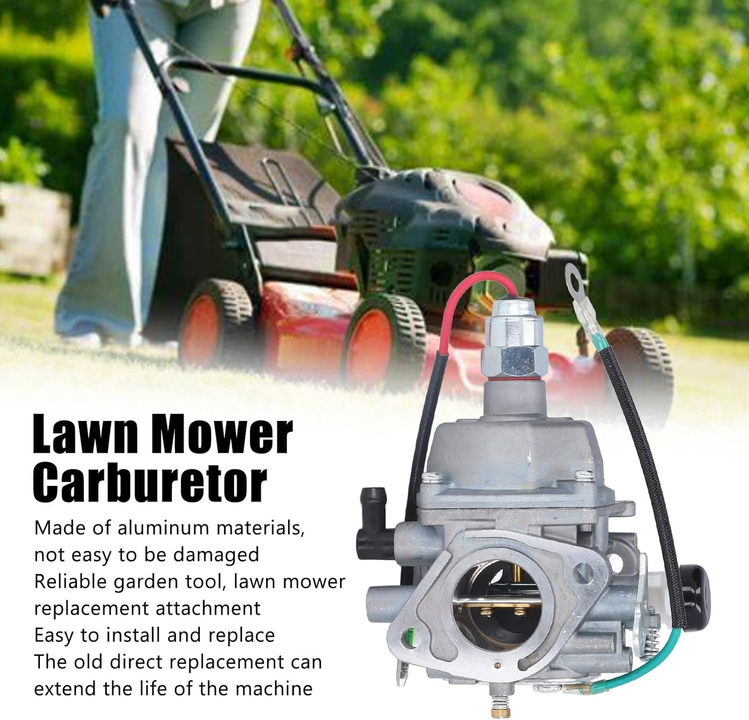 Lawn Mower Carburetor Reliable Aluminum Carburetor Replacement Part Easy Installation Great Workmanship for 22 23 24 25 26 27HP Motor Courage SV720 SV725 Series image number 1