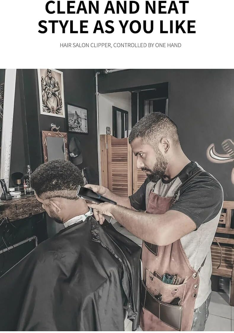 OZK Professional Hair Clipper Trimmer Set - Carbon Steel Blade - Cordless Barber Clipper LED Display - Beard Trimmer Men - 1 Count image number 2