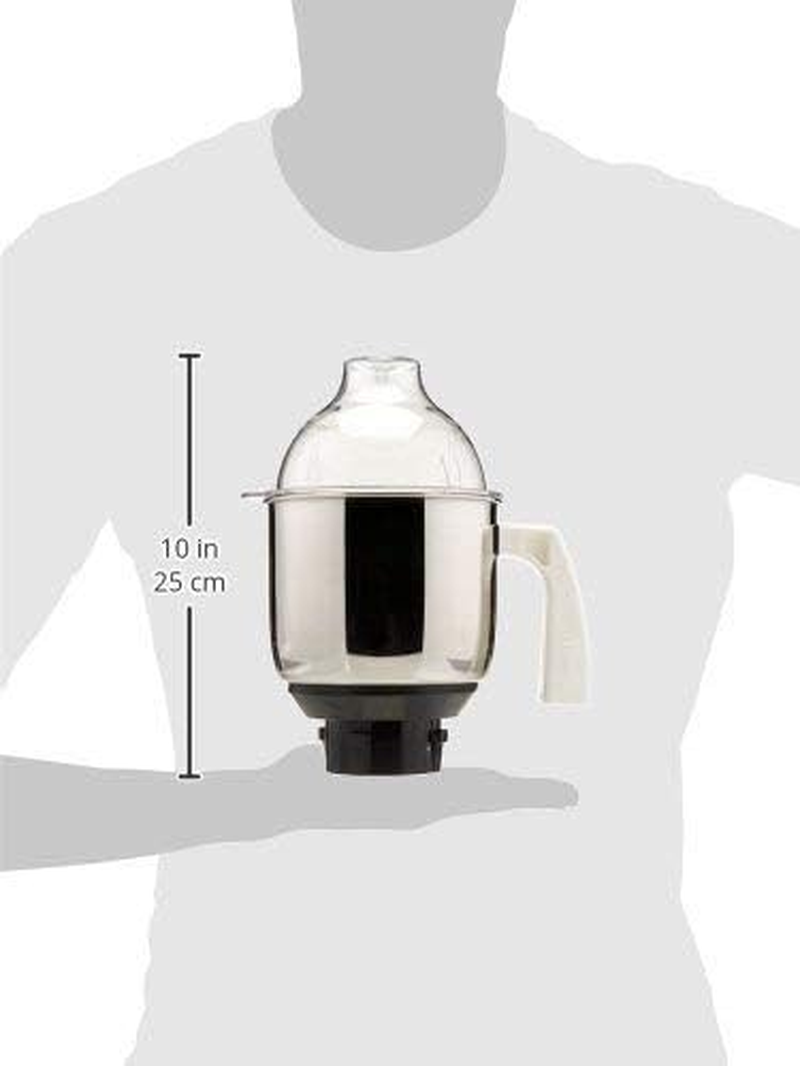 Preethi MGA 513 Mixer Jar for Eco Twin, Eco Plus/Chef Pro and Blue Leaf, 1.50-Liter, Silver image number 1