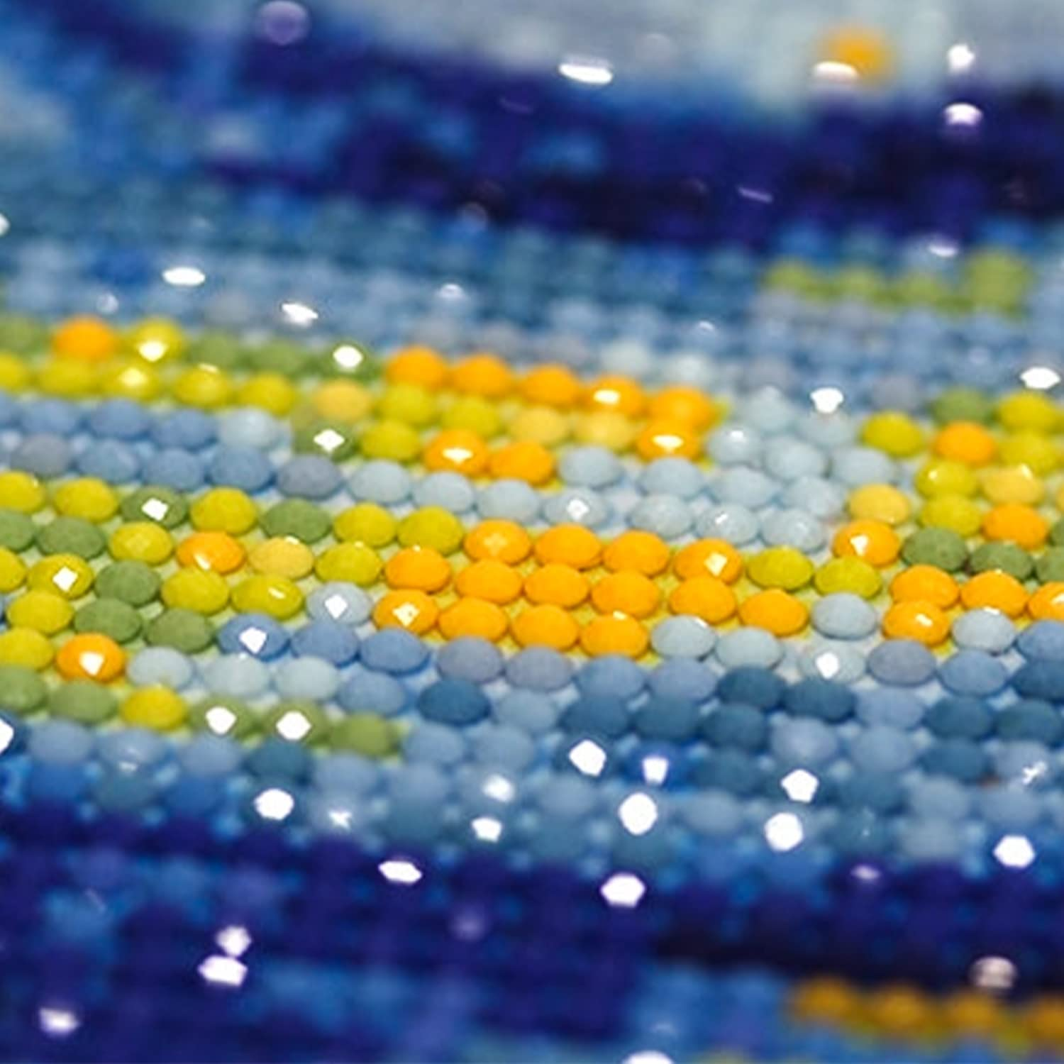 XIJIANG Diamond Painting Kits, Starry Night, DIY Craft Kit, 20" X 16" Unisex Adults Art Masterpiece, Canvas, Crystal, Not Foldable image number 4