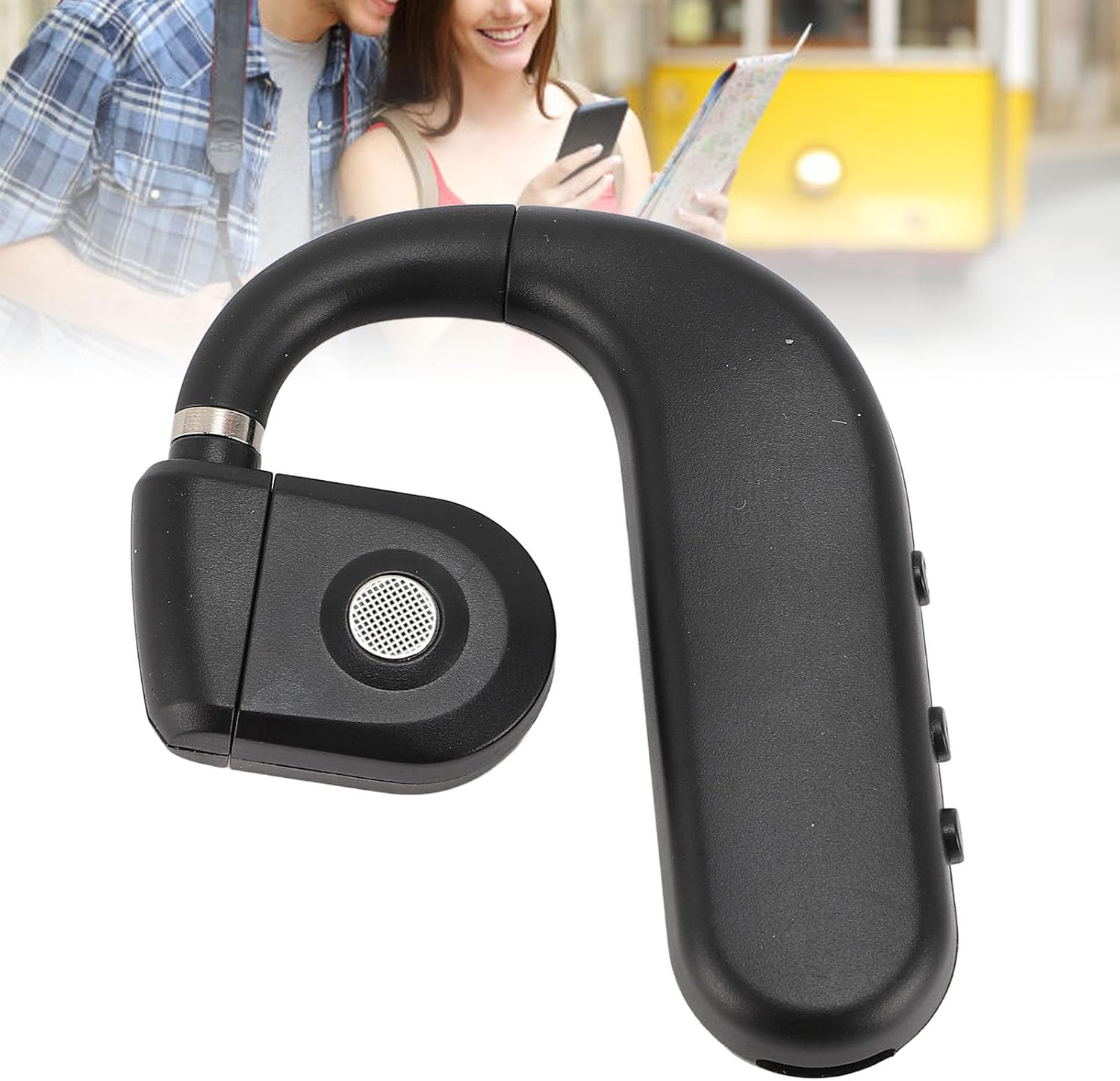 Translation Earbuds with App, Voice Translation Device, 80 Languages and 14 Accents, Real Time Translation, High Precision Hifi Stereo Bluetooth Translator Earbuds for Travel image number 1