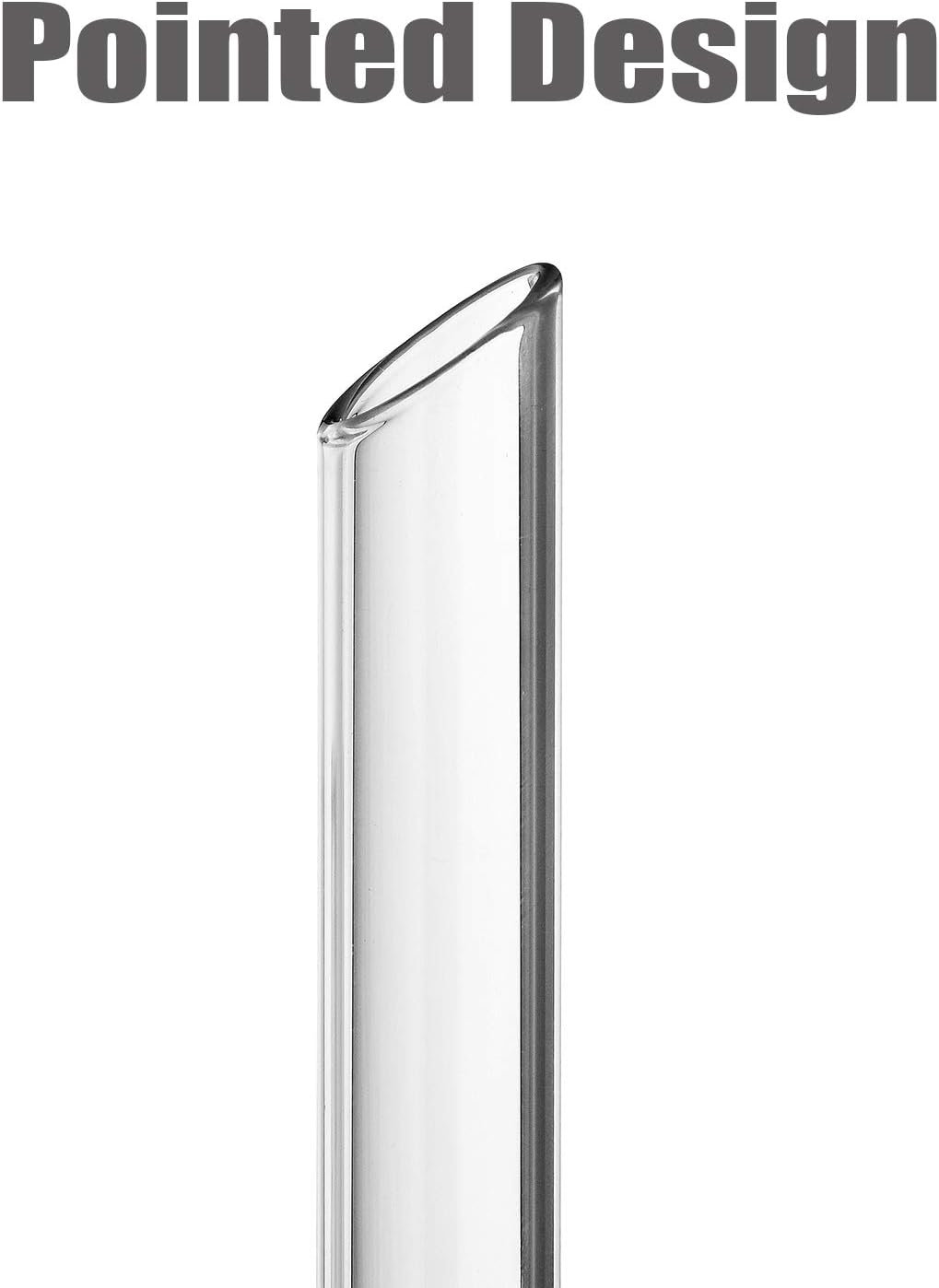 ALINK Glass Boba Straws, 14Mm Extra Wide Clear Straws for Smoothies, Bubble Tea, Pack of 4 with Carrying Case and 2 Cleaning Brush image number 6