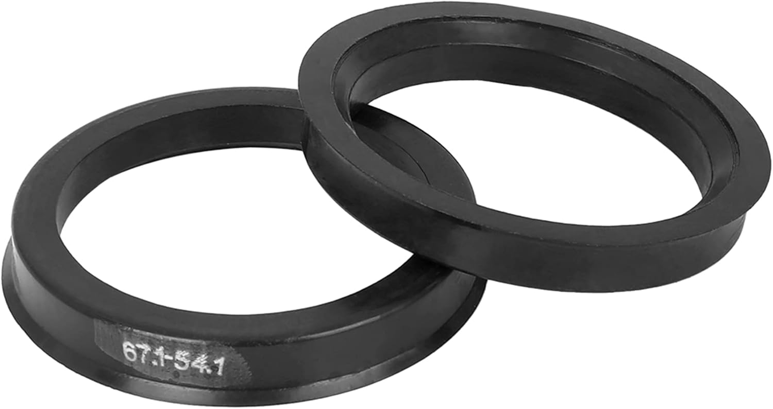 X AUTOHAUX 4Pcs Plastic 67.1Mm to 54.1Mm Car Hub Centric Rings Wheel Bore Center Spacer Black image number 5