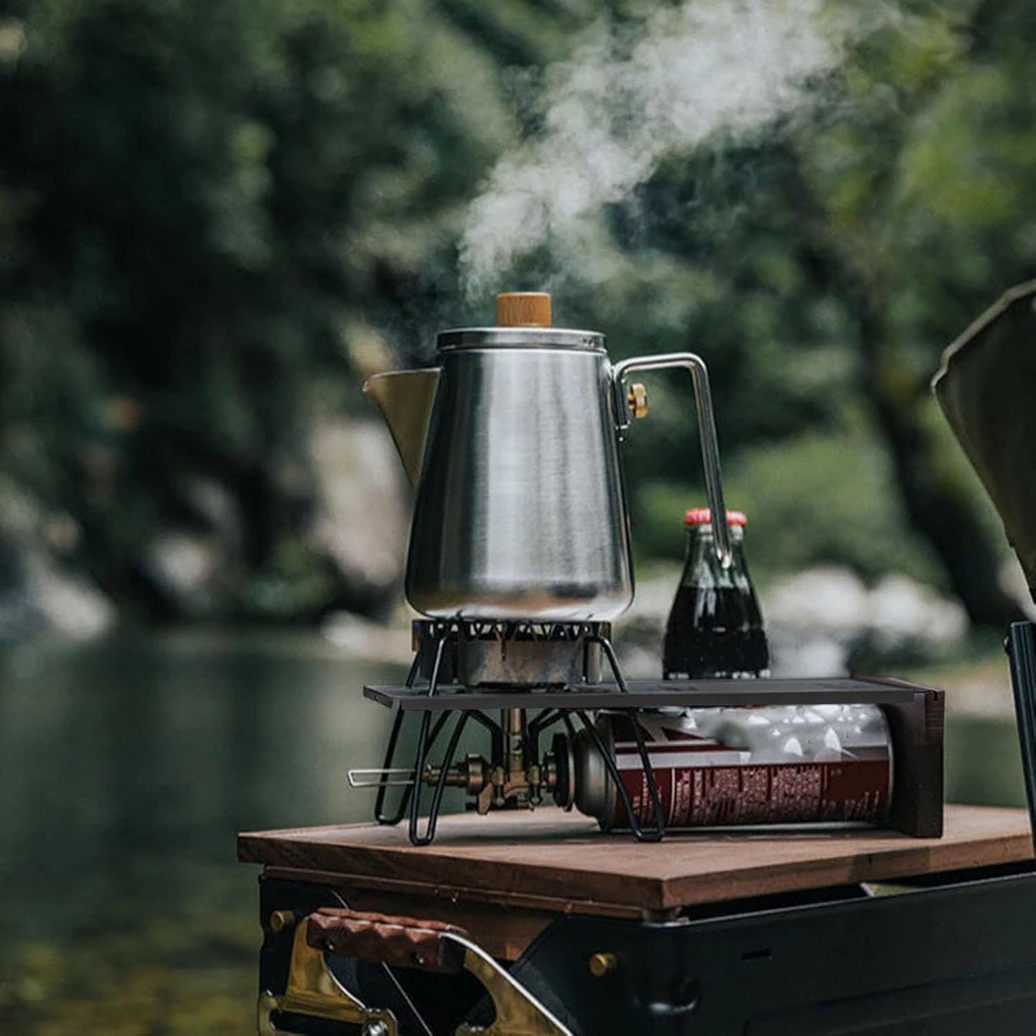 IGT Table Board, Camping Table Universal 1 Unit Plate, Detachable Iron IGT Top Plate with Detachable Support Panel, IGT Top Board Bridge for Outdoor, Camping, Picnic image number 6