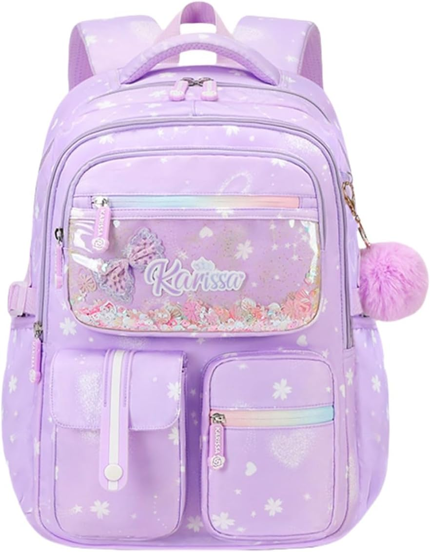ETAISHOW Kids Backpack for Girls Bookbag for Elementary School Pre Girls School Bag Water Resistant