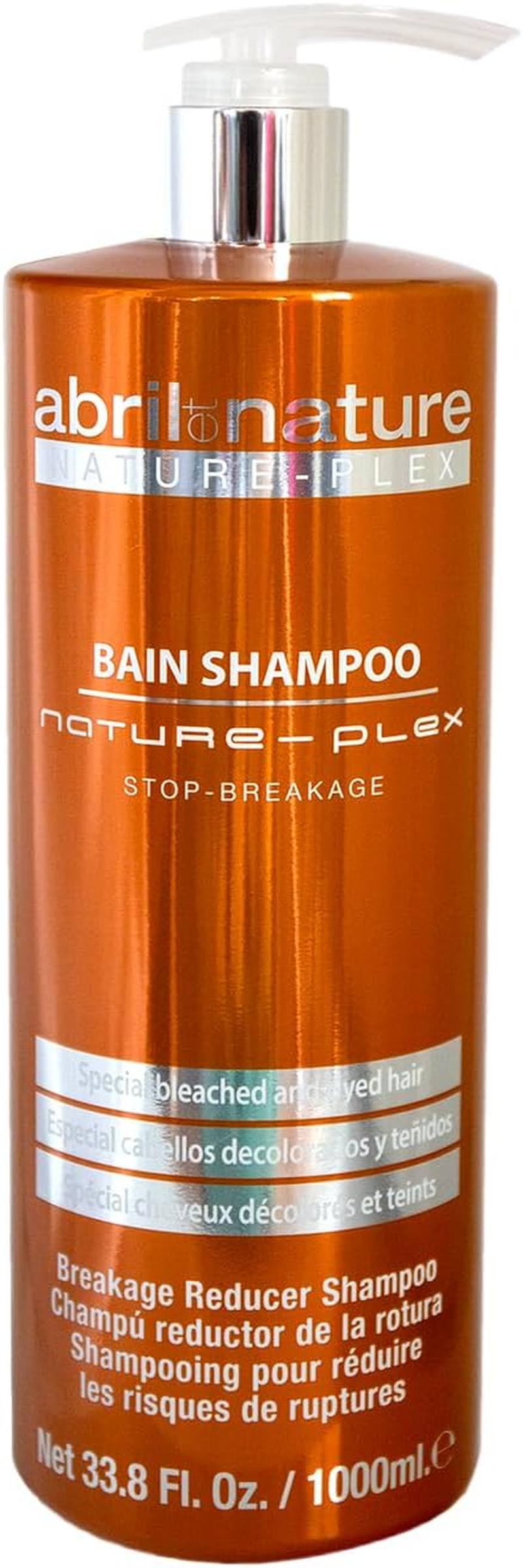 Abril Et Nature - Nature Plex, STOP Breakage - Preventive, Protective, and Repairing Shampoo - for Highly Treated or Damaged Hair - Professional Breakage Protection Treatment - 1000 Ml image number 3