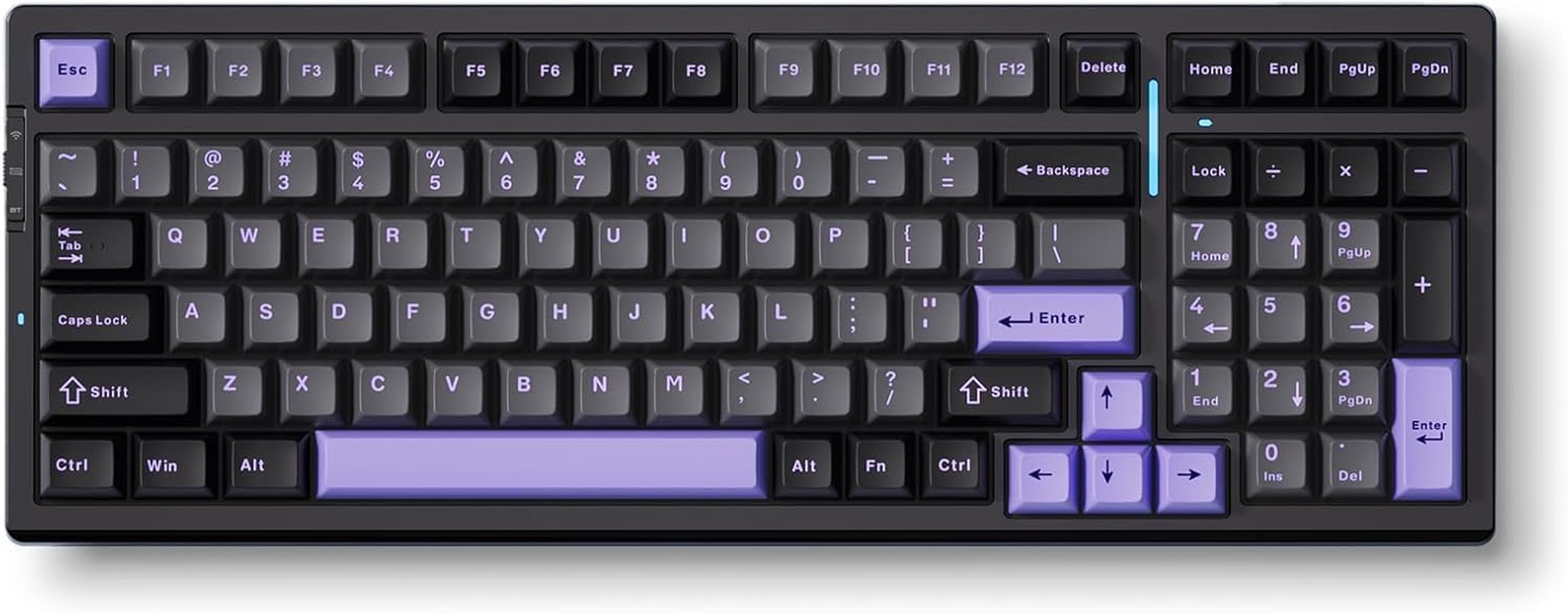G98 PRO Wireless Mechanical Keyboard, Tri-Mode Connection Gaming Keyboard, Hot Swappable Custom Gasket Structure, Pre-Lubed Linear Switches, Double Shot PBT Keycaps RGB LED Backlit